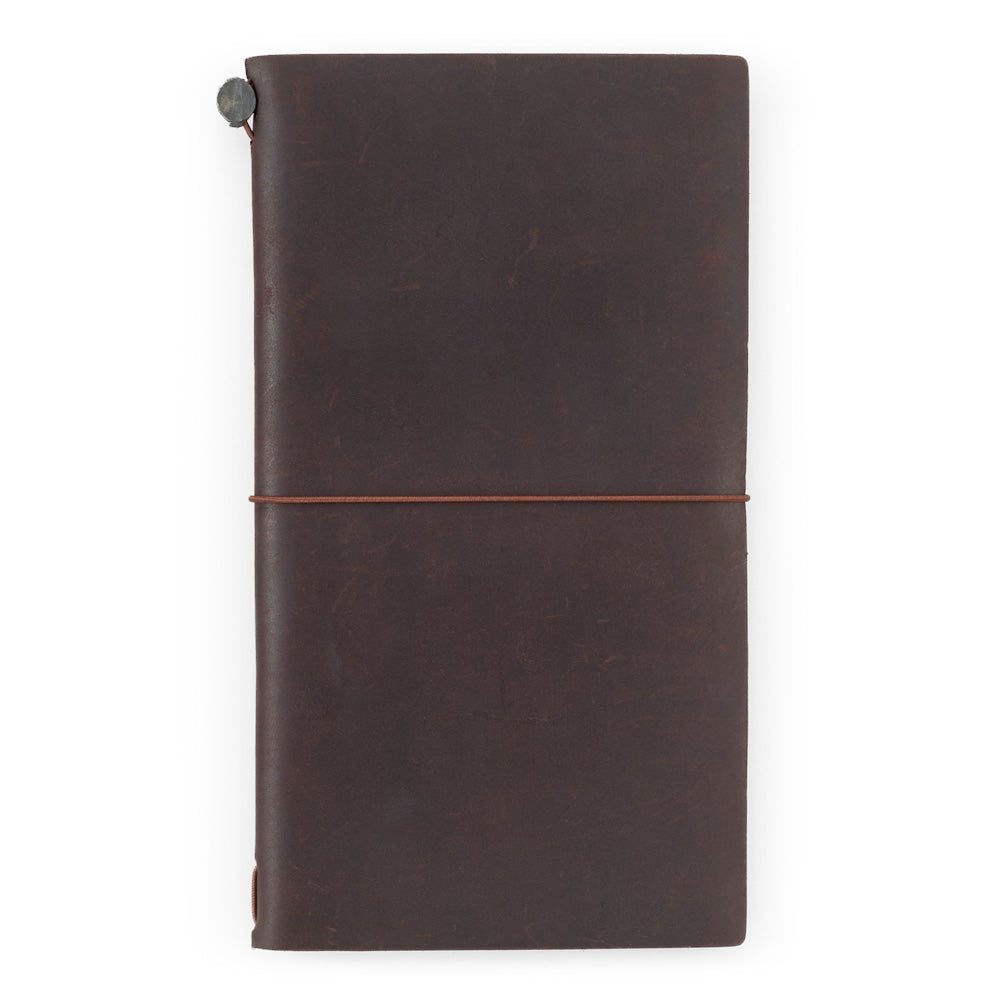 Traveler's Notebook Cover (Olive, Brown, Camel, Blue, Black) - Regular Size