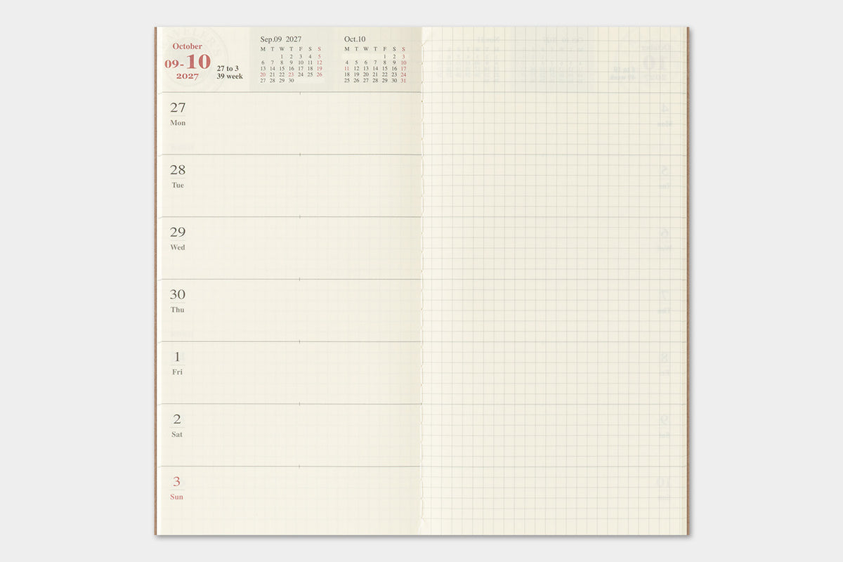 2027 WEEKLY + MEMO REFILL - REGULAR SIZE