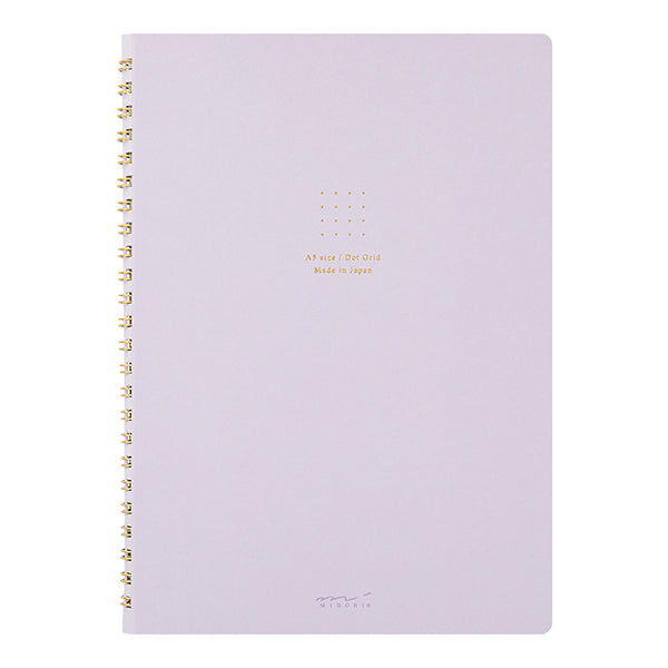 Midori Color Dot Grid A5 - Ring Notebook