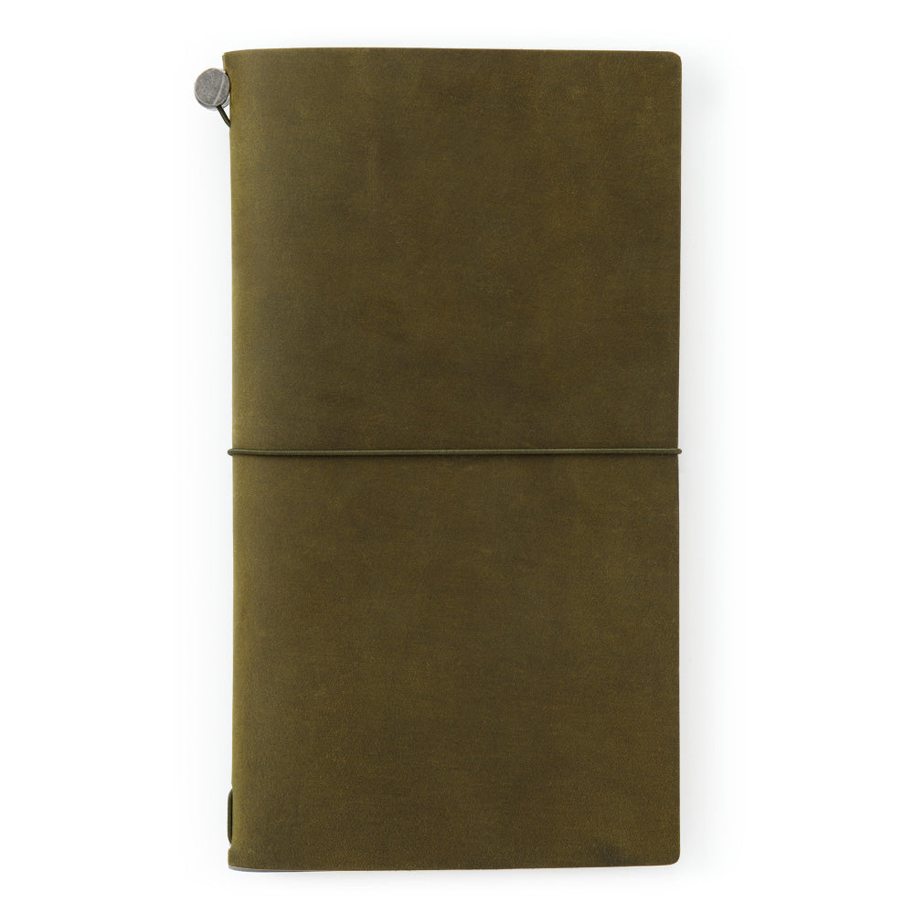 Traveler's Notebook Cover (Olive, Brown, Camel, Blue, Black) - Regular Size