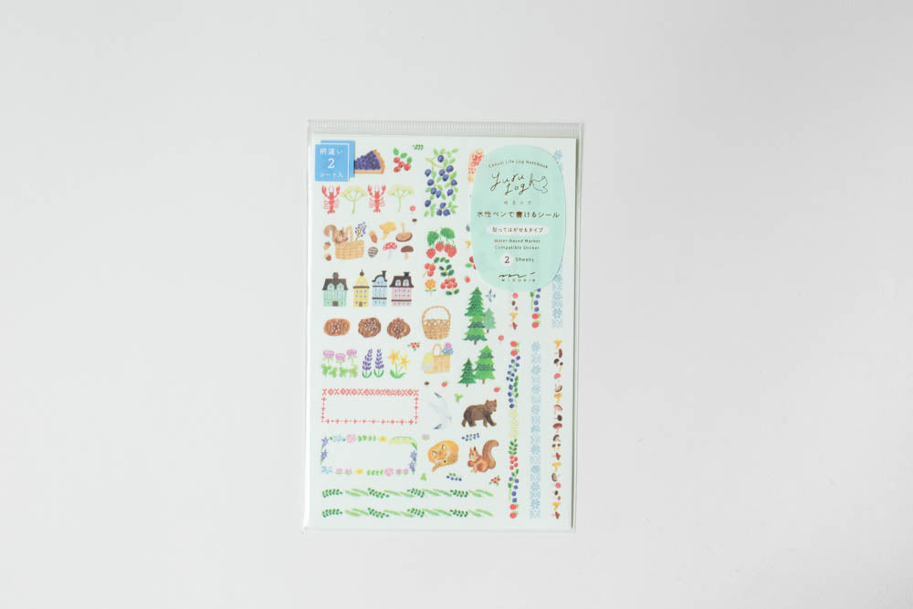 Yuru Log Stickers - 2 Sheets