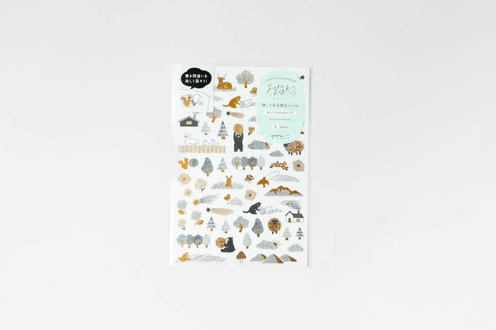 Yuru Log Stickers - 1 sheet