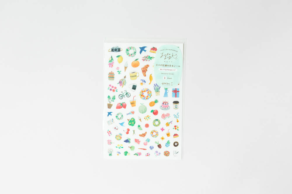 Yuru Log Stickers - 1 sheet