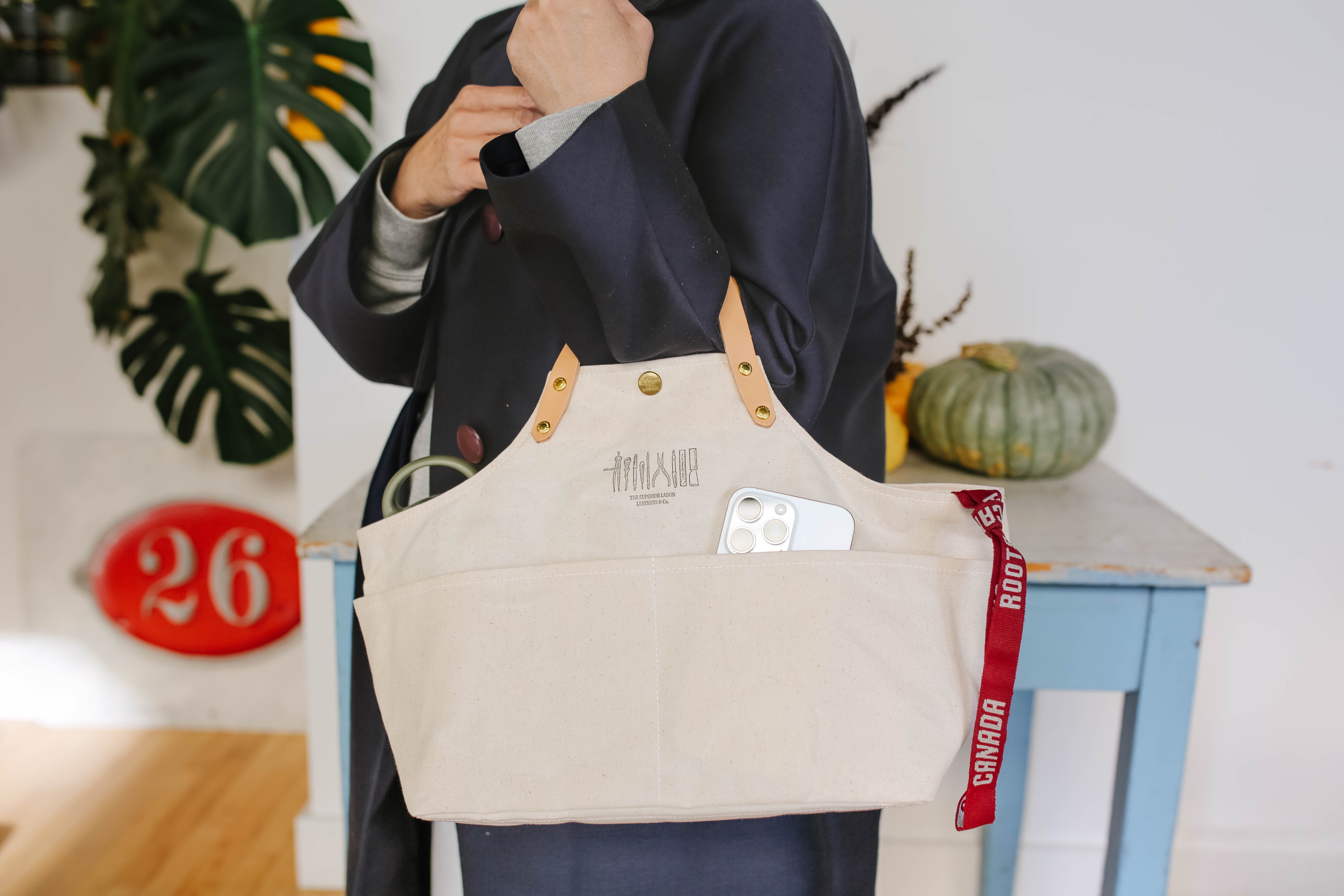 TSL Paraffin Canvas Apron Bag