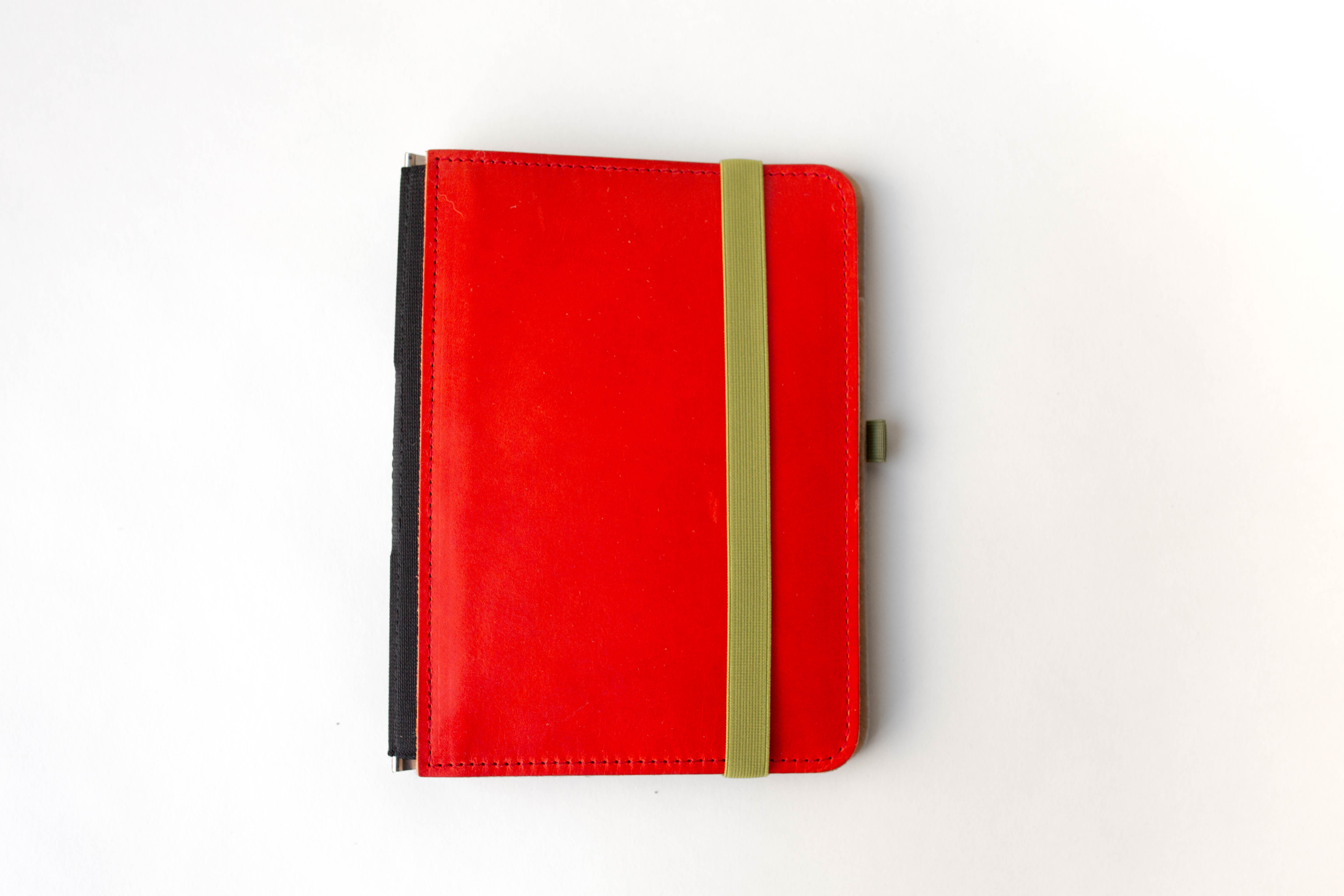 Taschenbegleiter LTD 032 - A5 Medium (Coral Red/Felt Sand/Olive)
