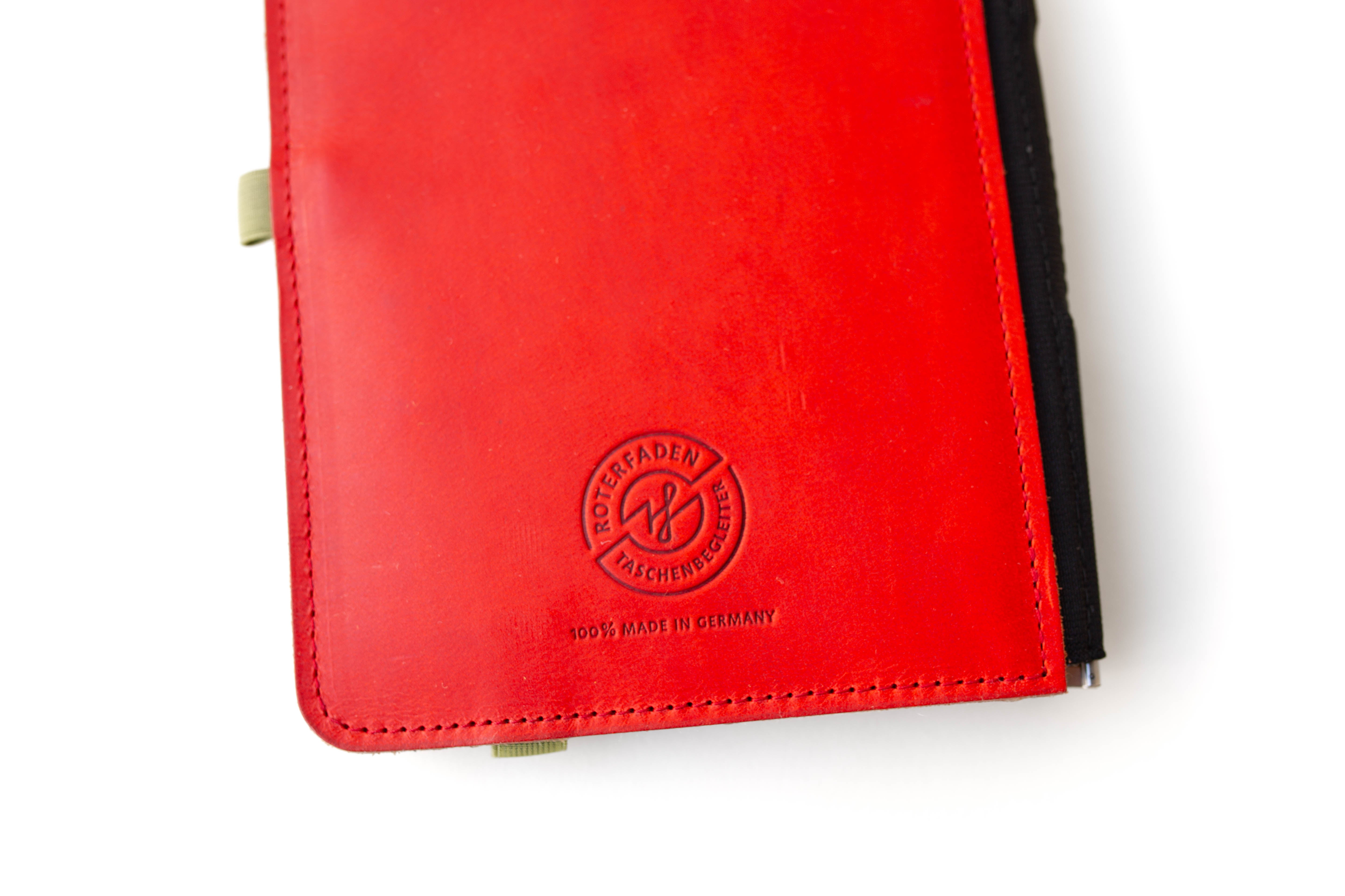 Taschenbegleiter LTD 032 - A5 Medium (Coral Red/Felt Sand/Olive)
