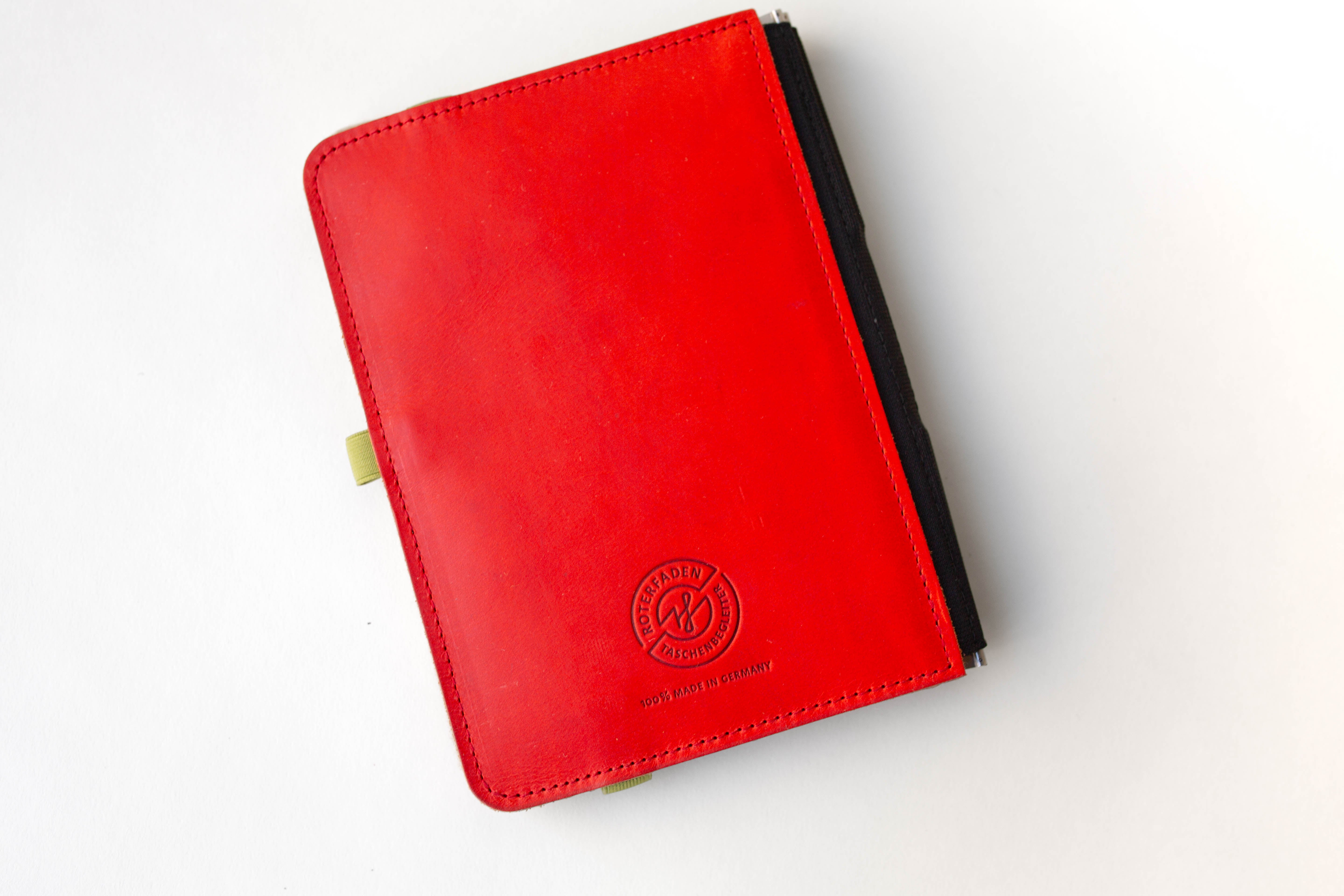 Taschenbegleiter LTD 032 - A5 Medium (Coral Red/Felt Sand/Olive)
