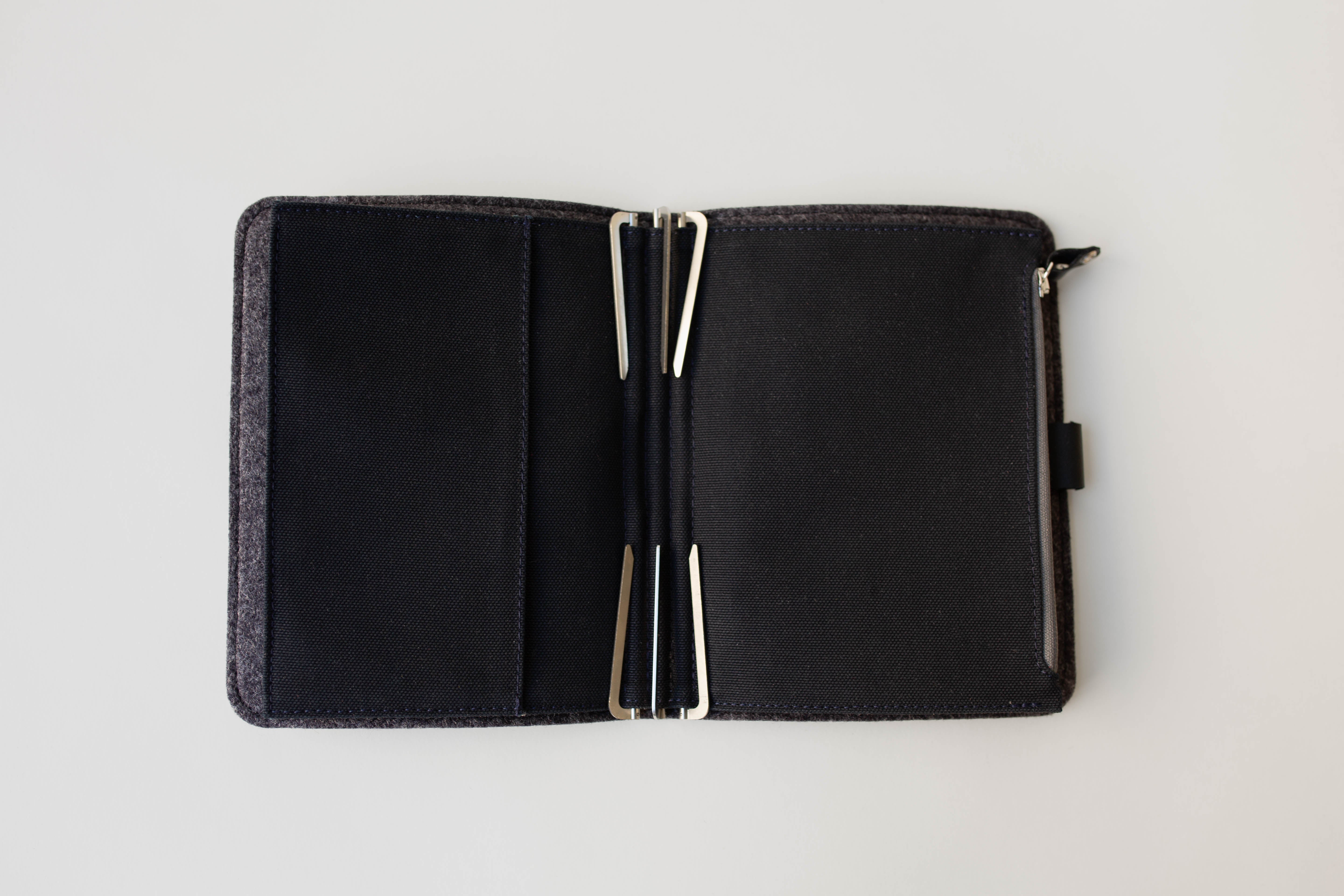Taschenbegleiter KL 24 - B6 (Cactus Black/Black+Felt/Gray)