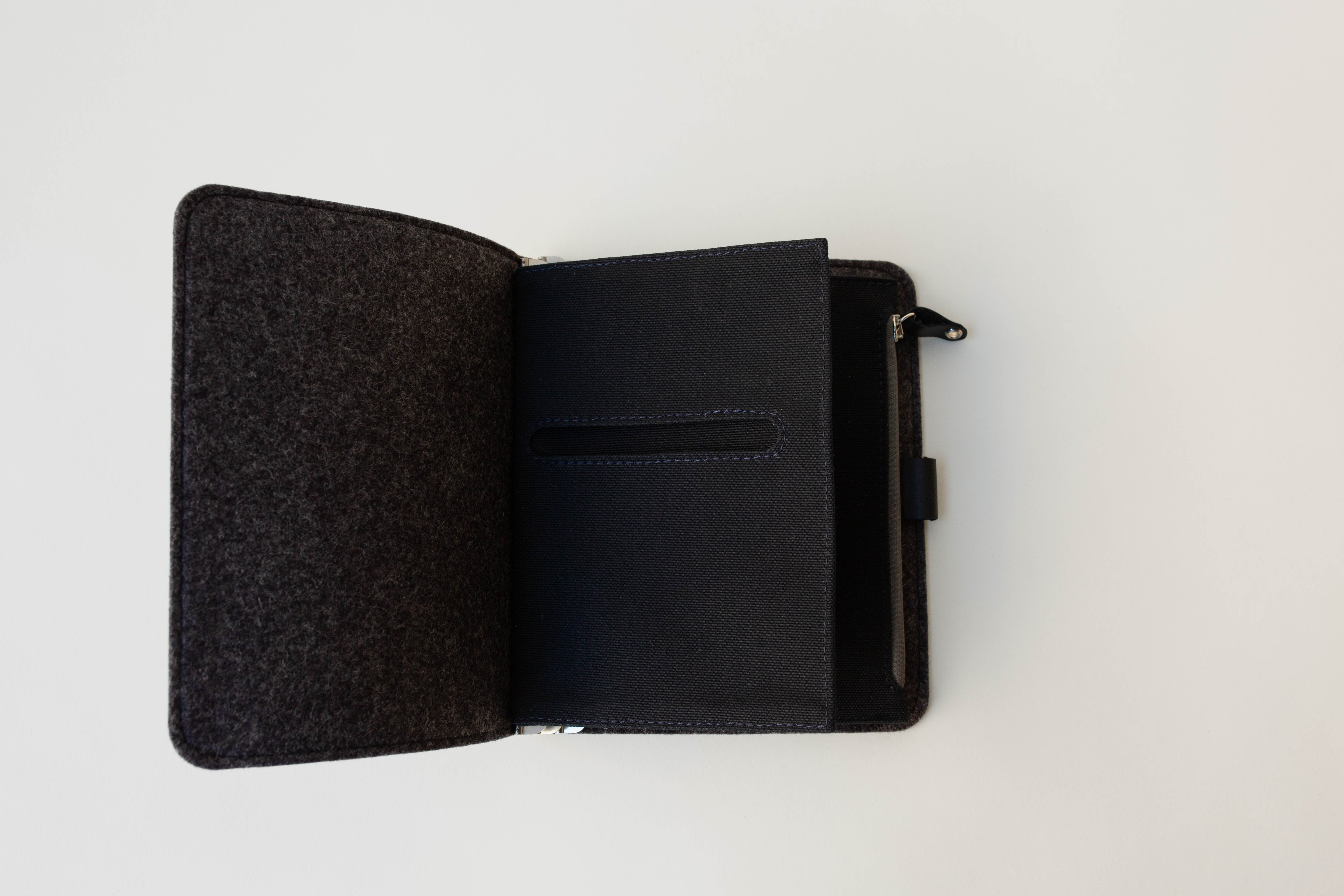 Taschenbegleiter KL 24 - B6 (Cactus Black/Black+Felt/Gray)