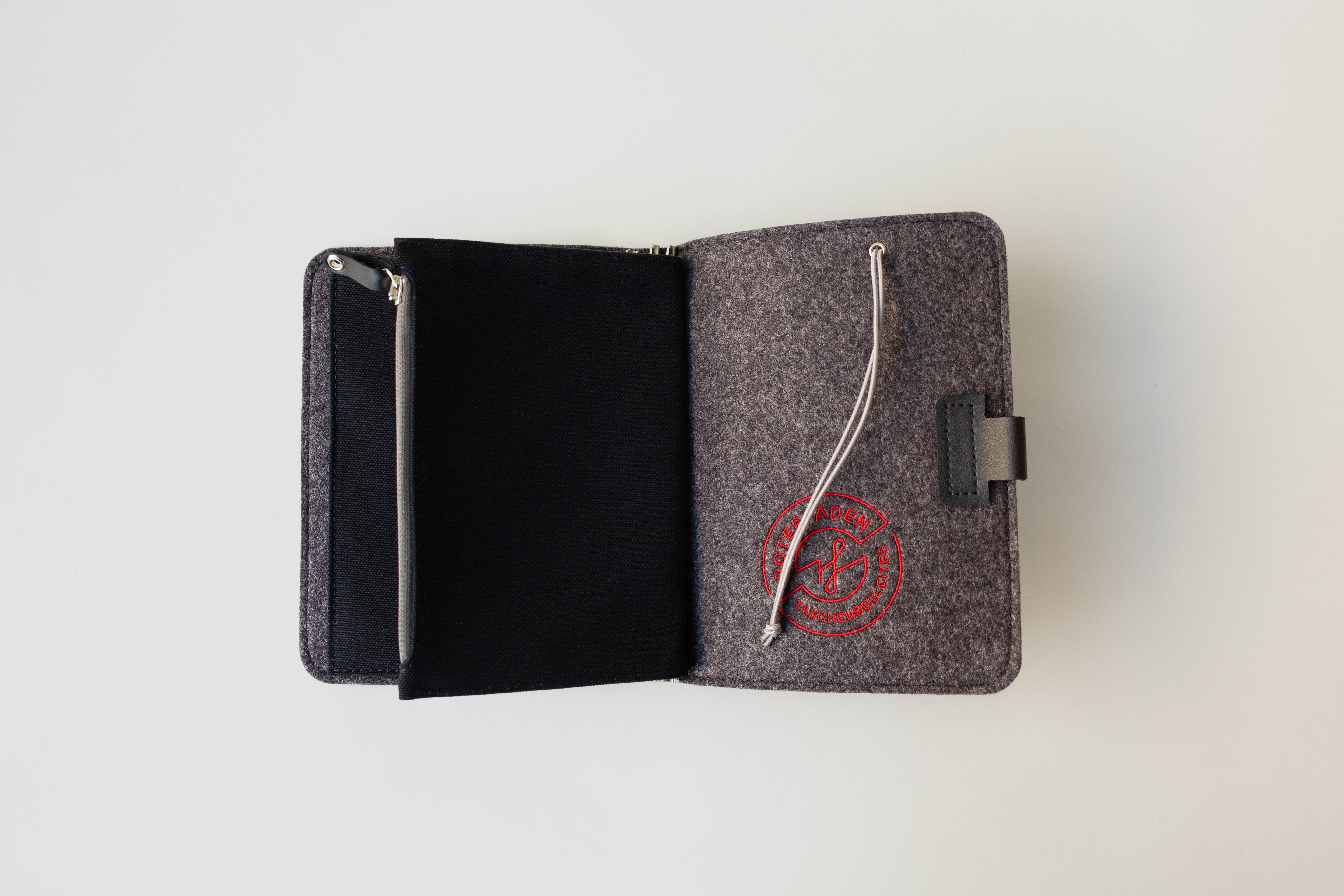 Taschenbegleiter KL 24 - B6 (Cactus Black/Black+Felt/Gray)