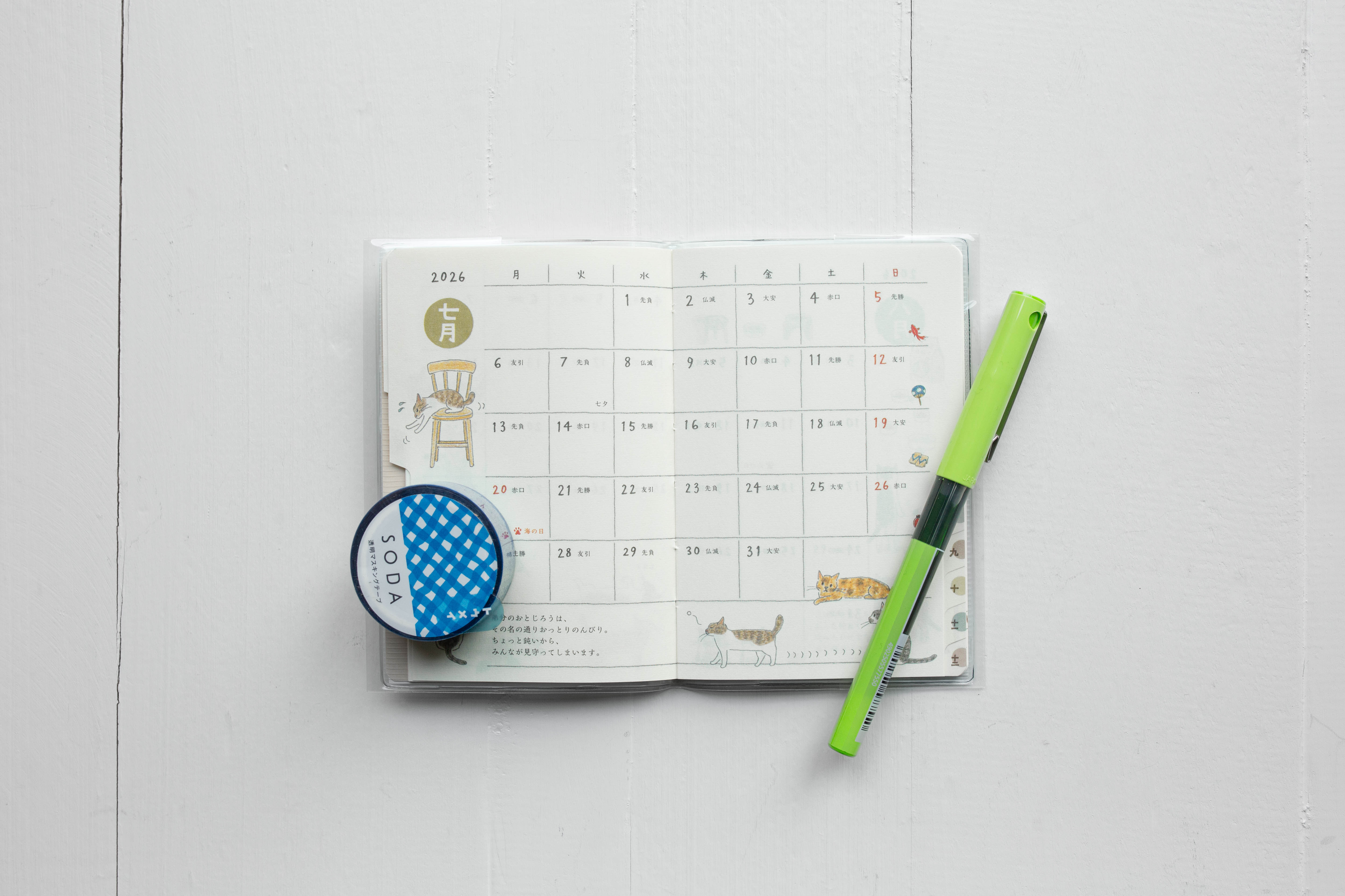 2026 Pocket Diary - Cat