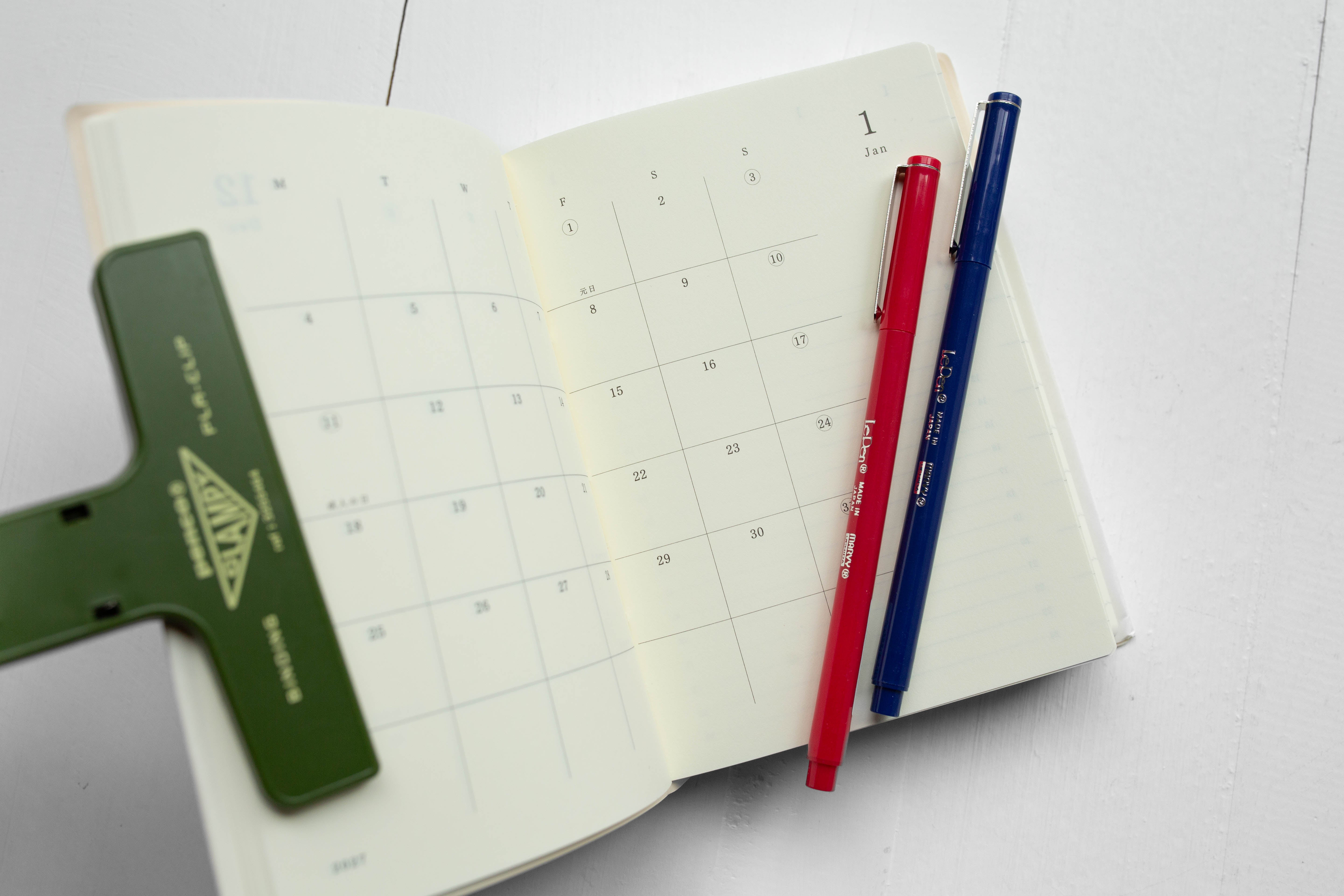 2026 MD Notebook Diary 1 Day 1 Page - A6