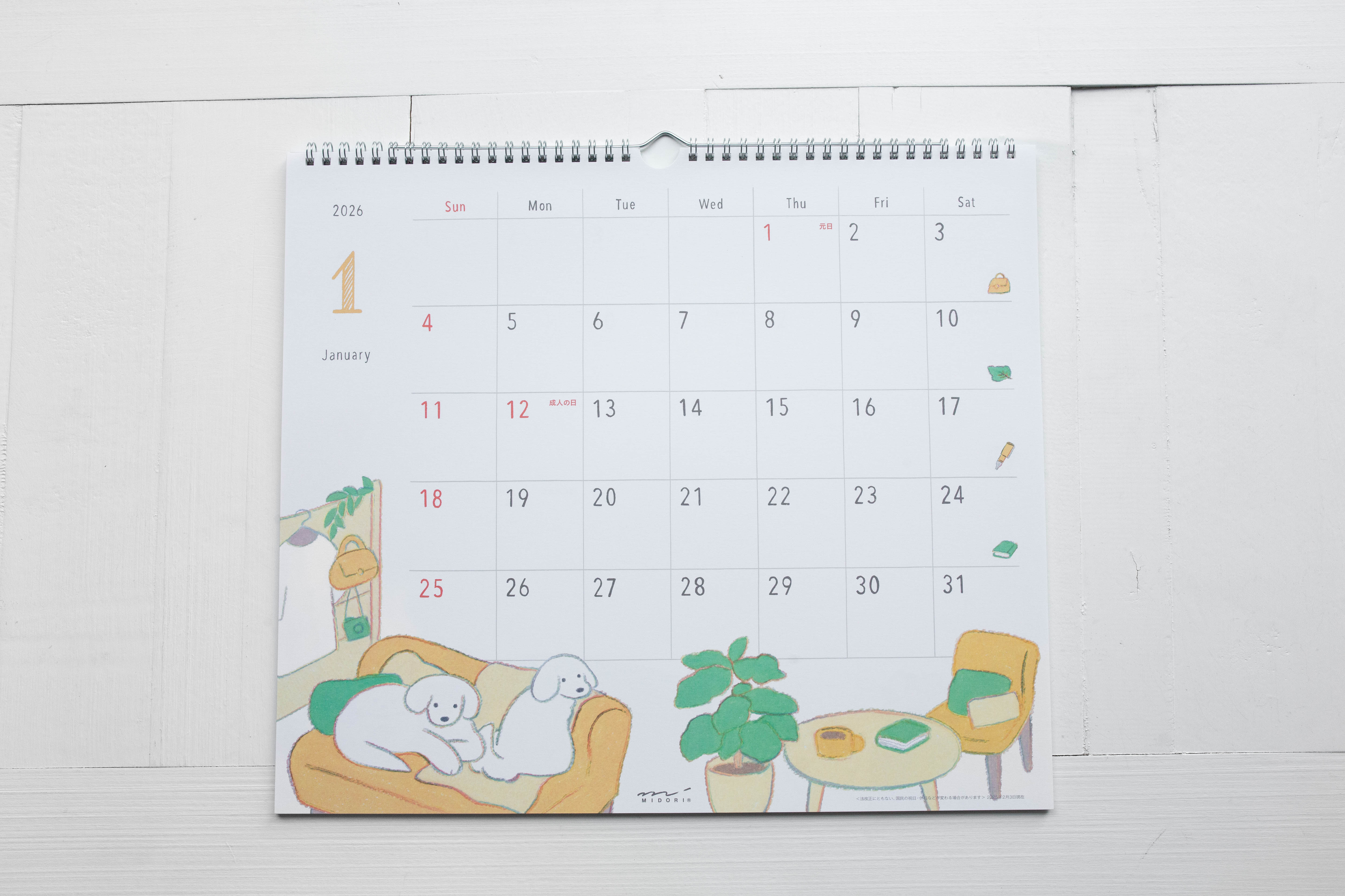 2026 Calendar Wall-Hanging - Large