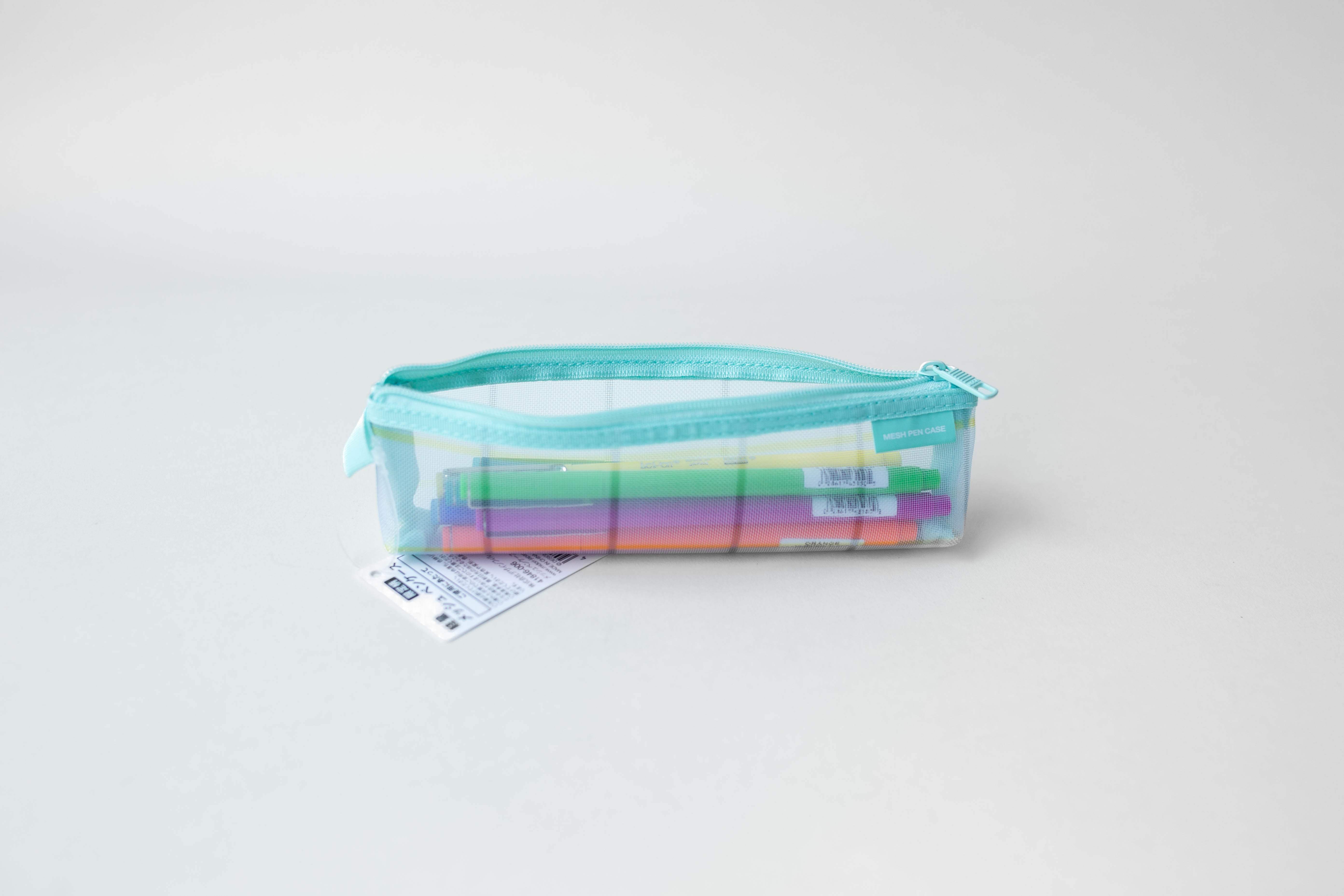 Green Checked Mesh Pouches