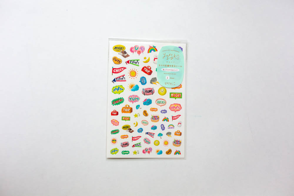 Yuru Log Stickers - 1 sheet