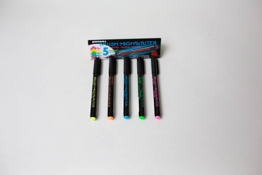 'Brush Writer' Highlighter Set