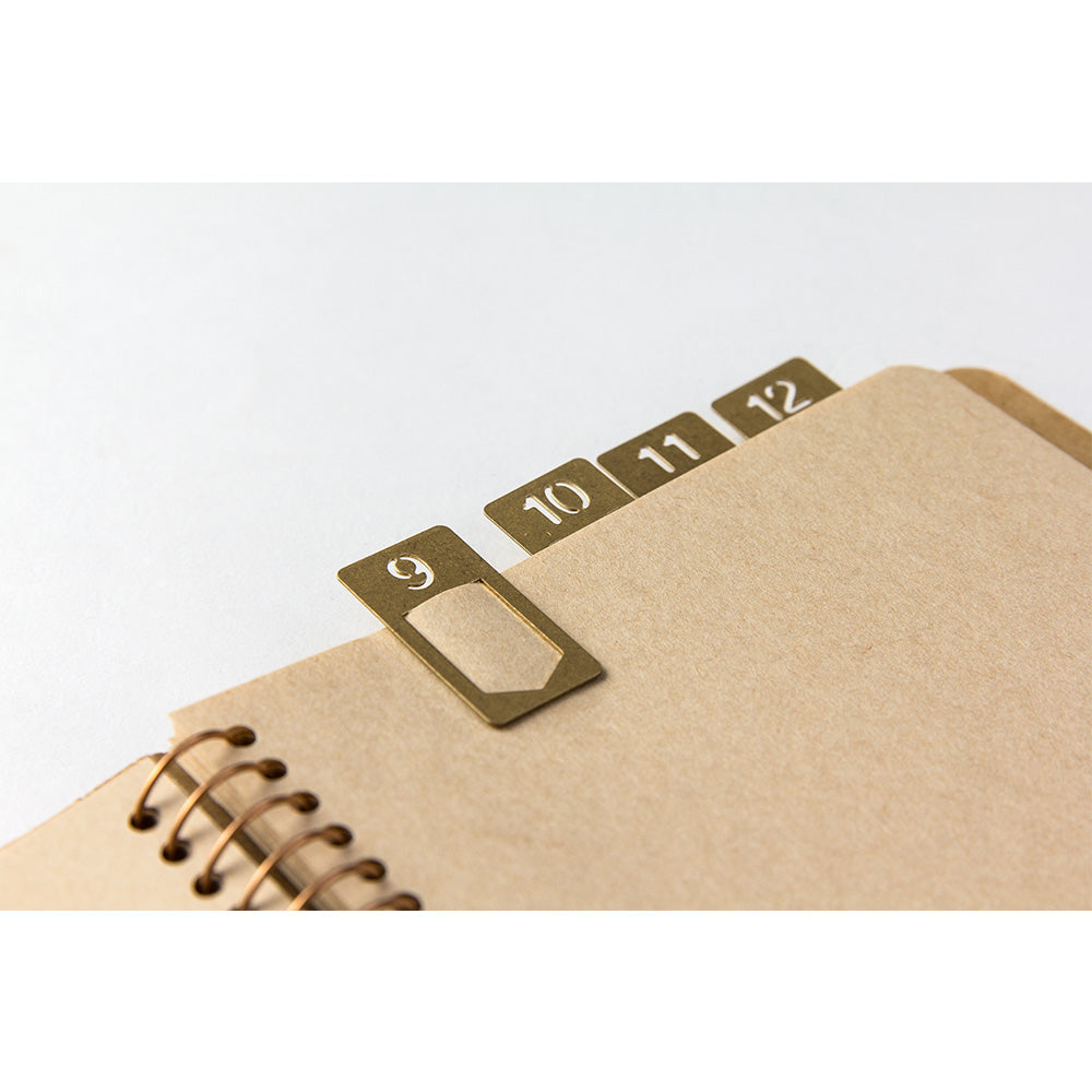 Number Clip - Brass