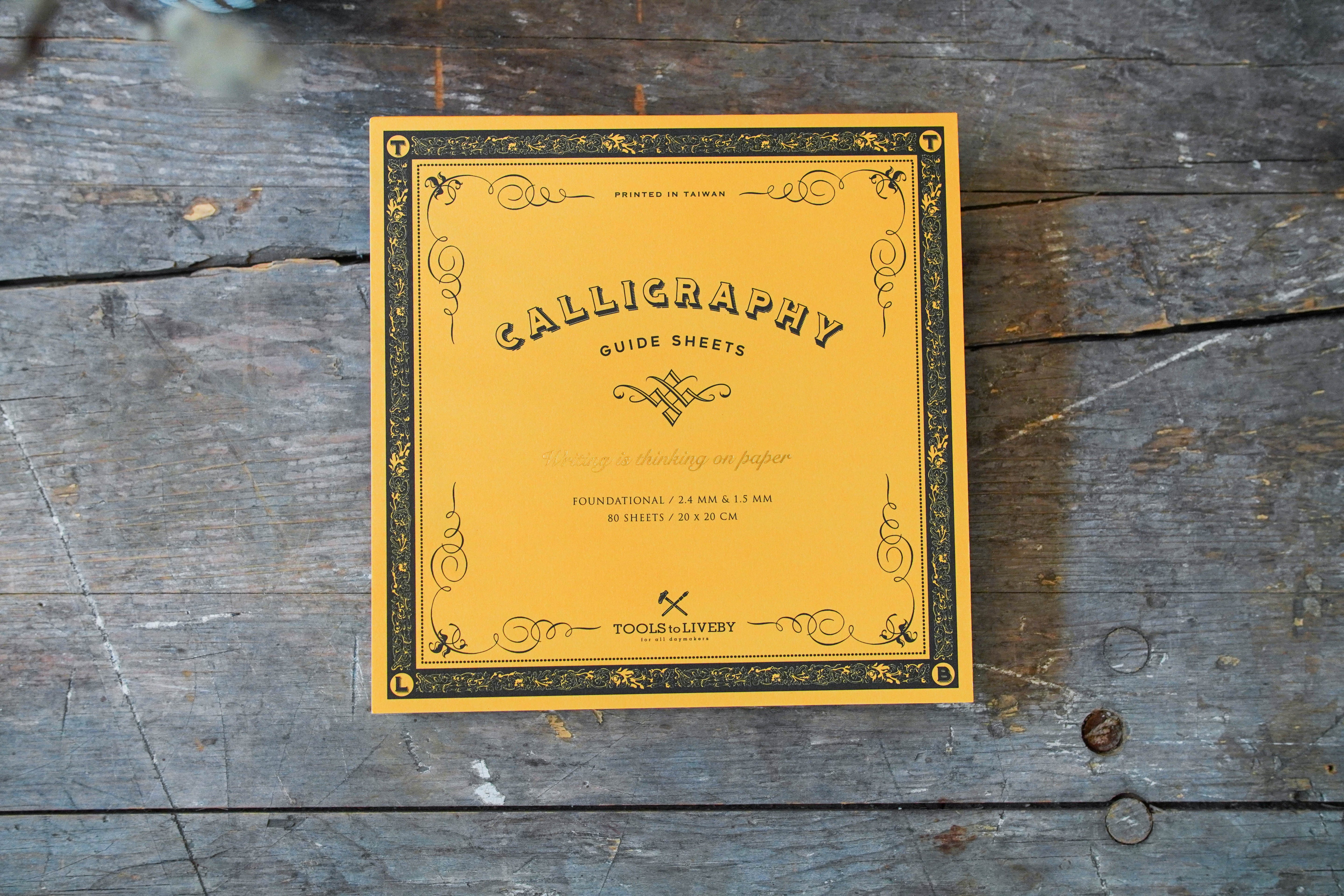 Calligraphy Practice Notebook - Chancery Cursive