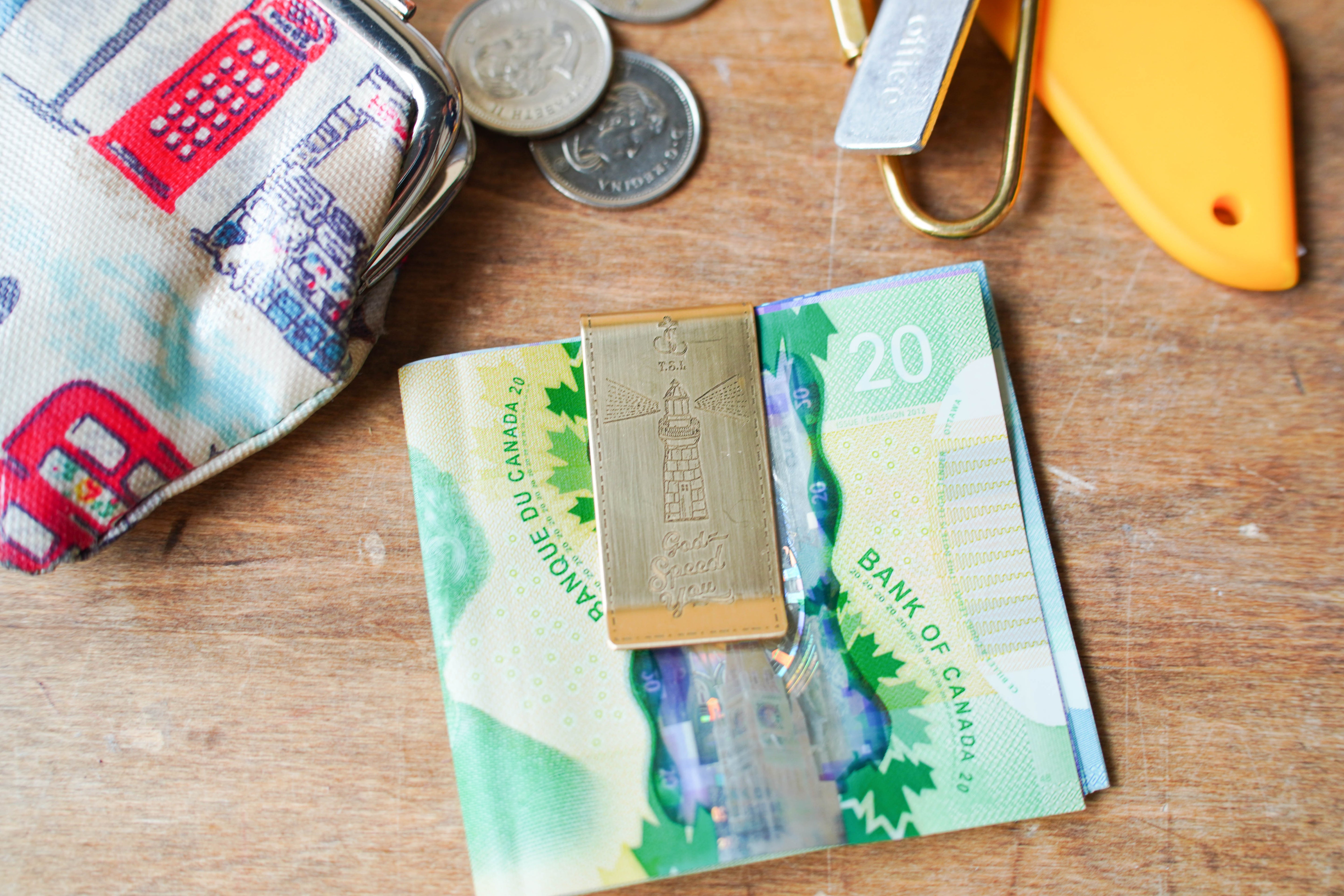 Brass Money Clip - Lighthouse