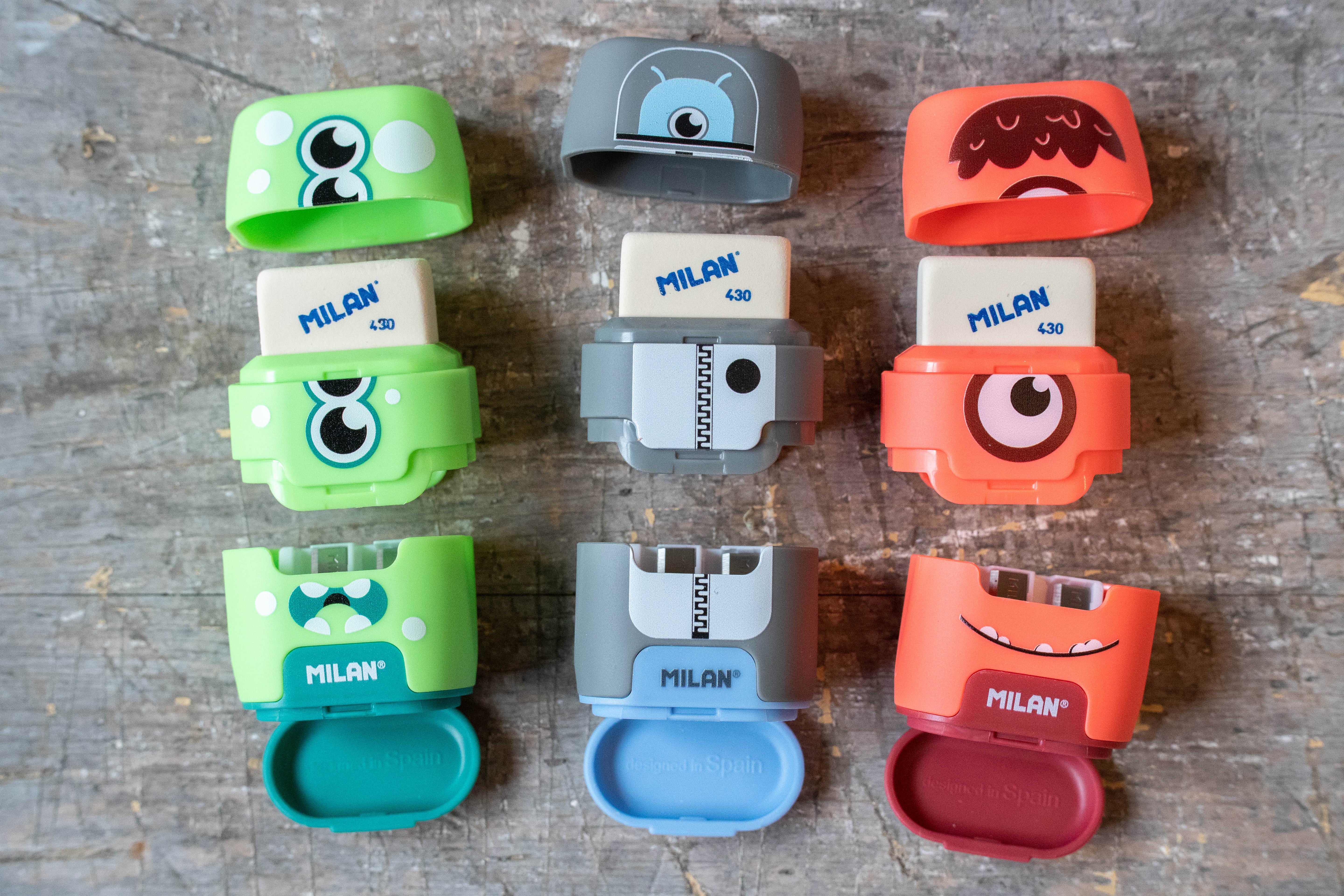 MILAN Eraser & Double Sharpener – Alien Series