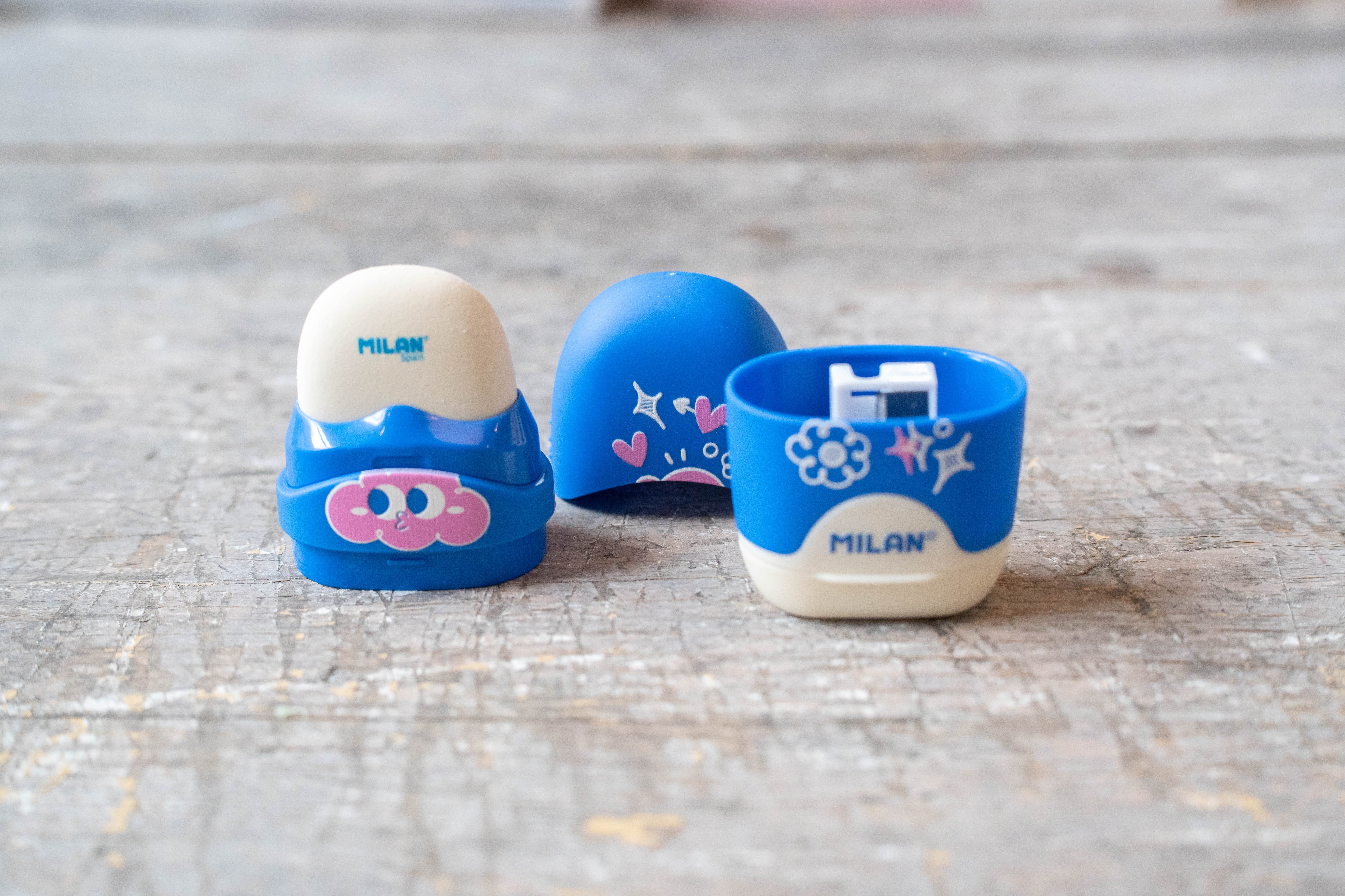 MILAN CAPSULE Eraser & Sharpener – Flowicorn Series