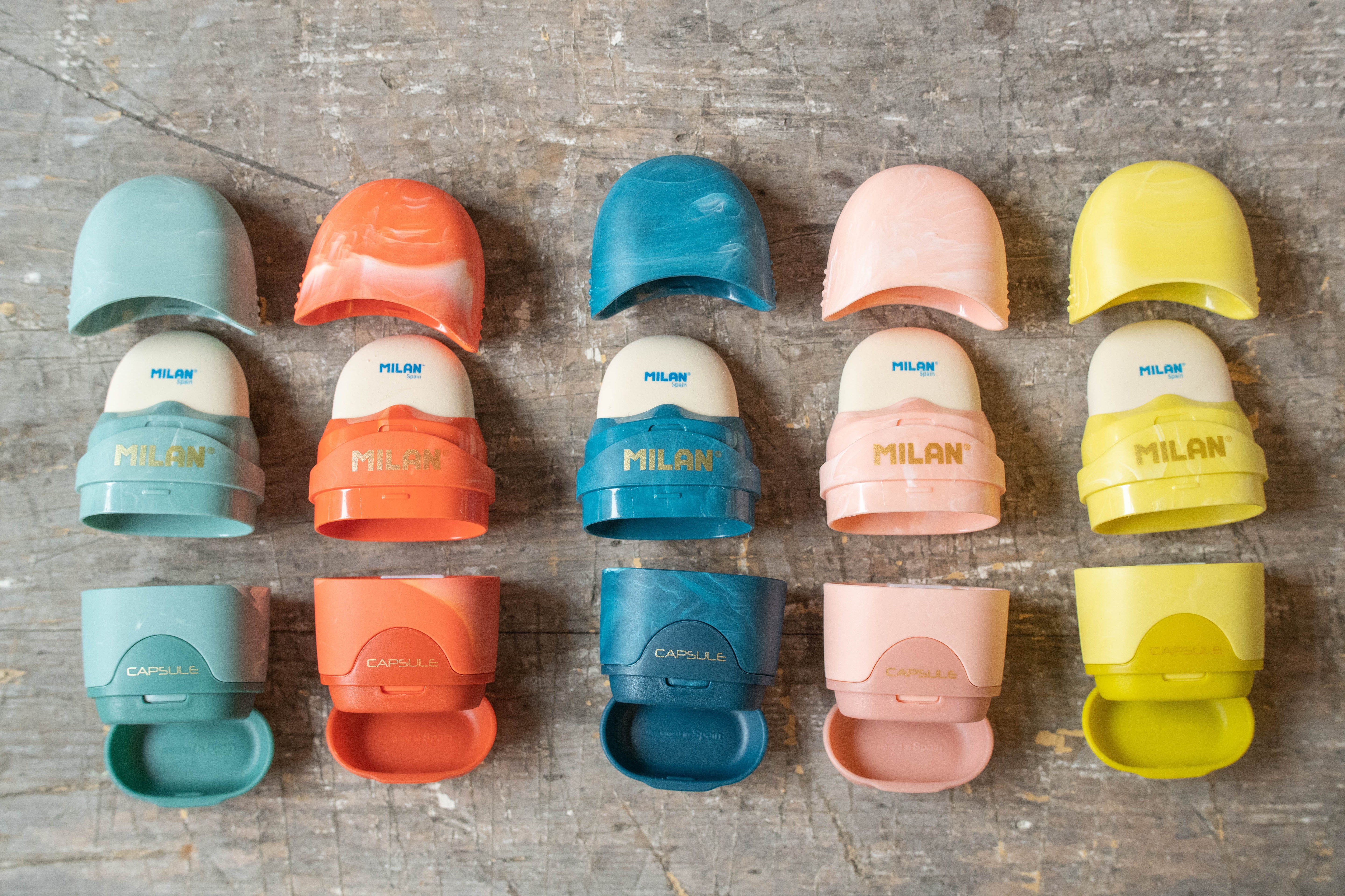 MILAN CAPSULE Eraser & Sharpener – Lava Series