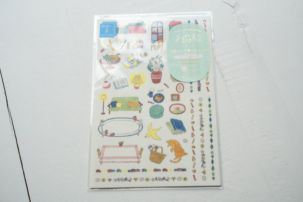 Yuru Log Stickers - 2 Sheets