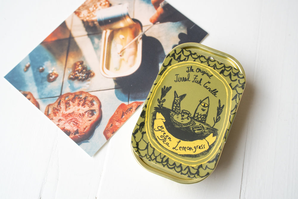 Tinned Fish Candle - Green tea and lemongrass