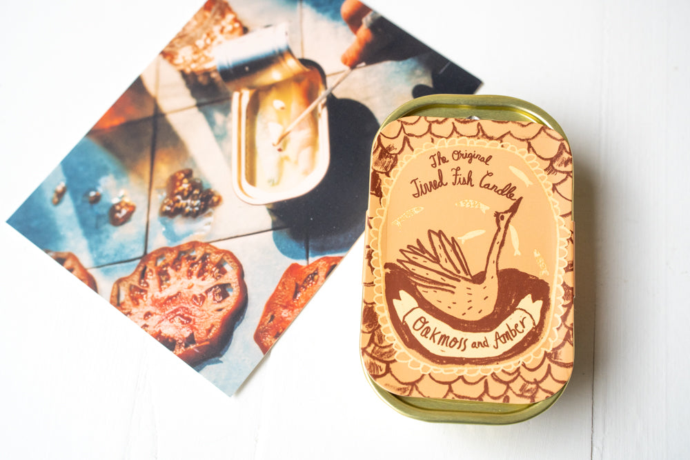 Tinned Fish Candle - Oakmoss and amber
