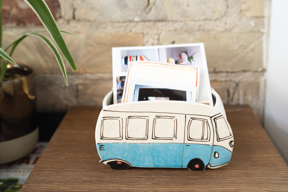 Ceramic Large Planter - Blue Van