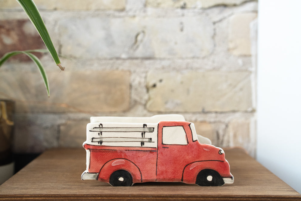 Ceramic Small Planter - Red pickup