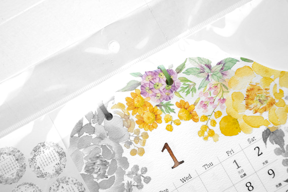 2027 Round Country Time Wreath Calendar Wall-Hanging