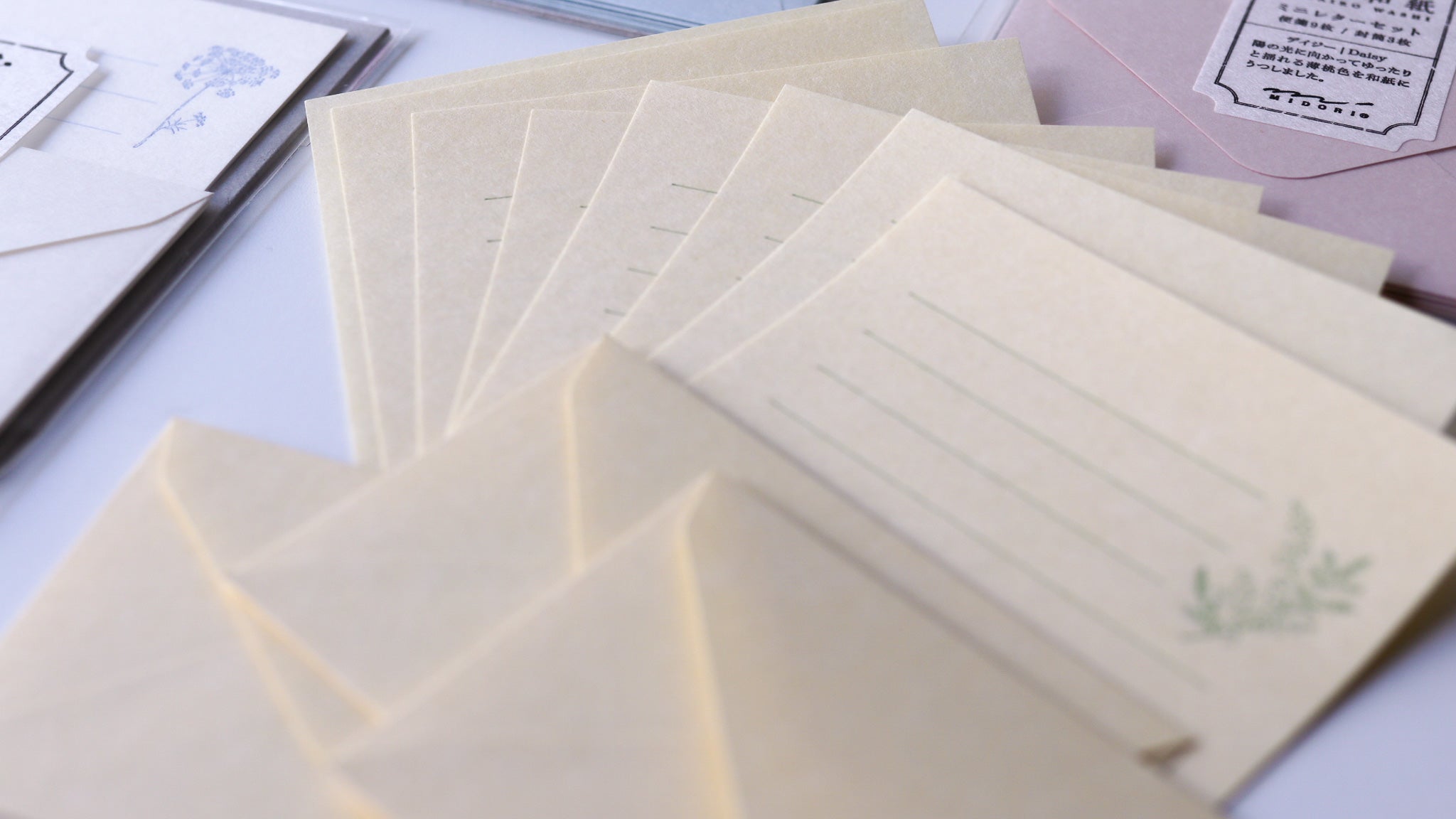 Mini Midori Letter Set - Floral Color Washi Paper