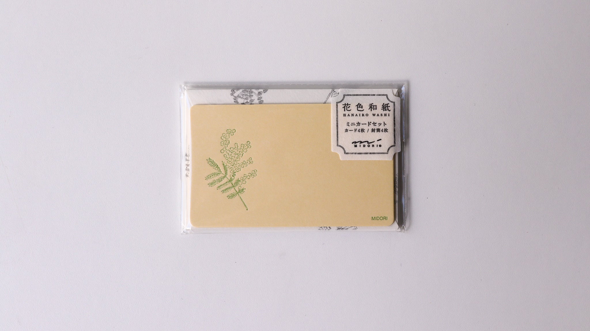 Midori Card Set - Floral Color Washi Paper