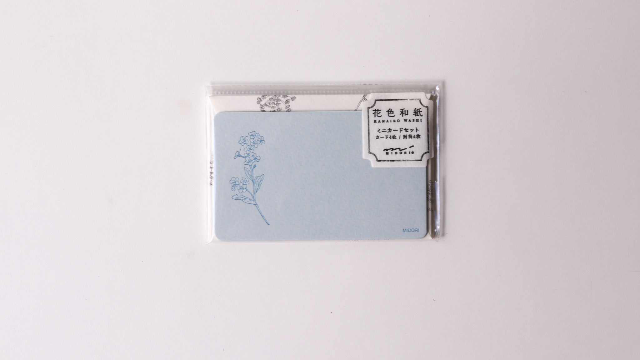 Midori Card Set - Floral Color Washi Paper