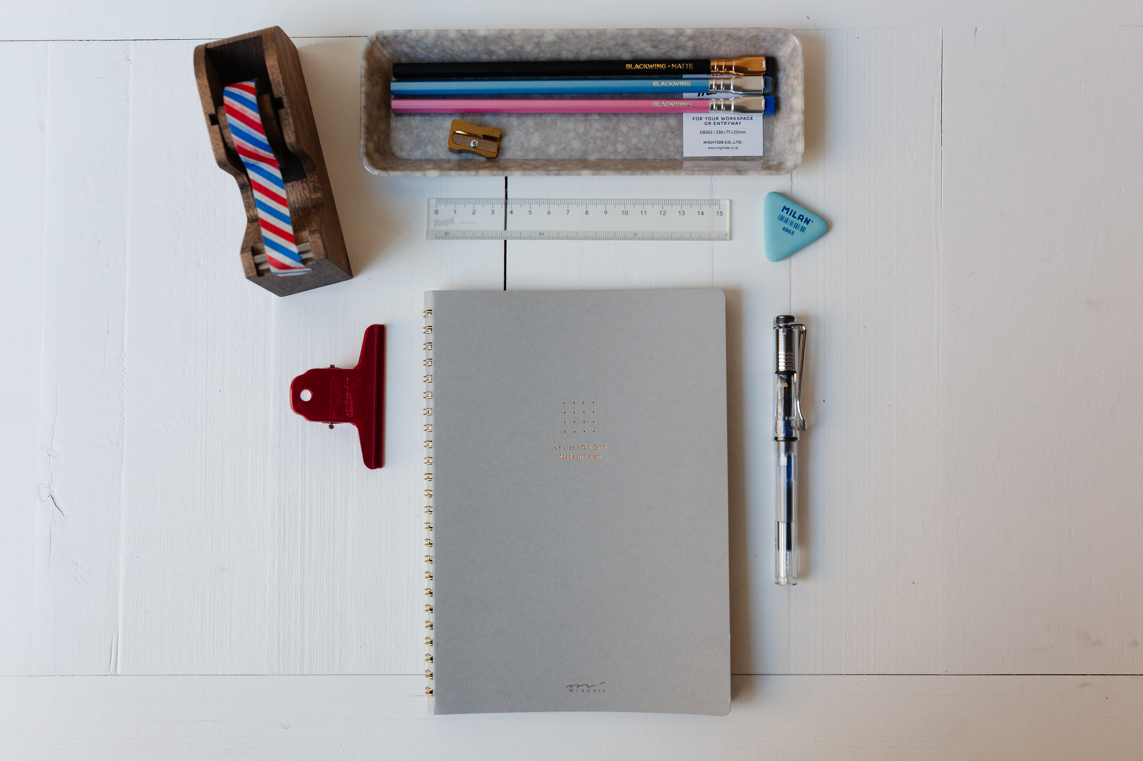 Midori Color Dot Grid A5 - Ring Notebook