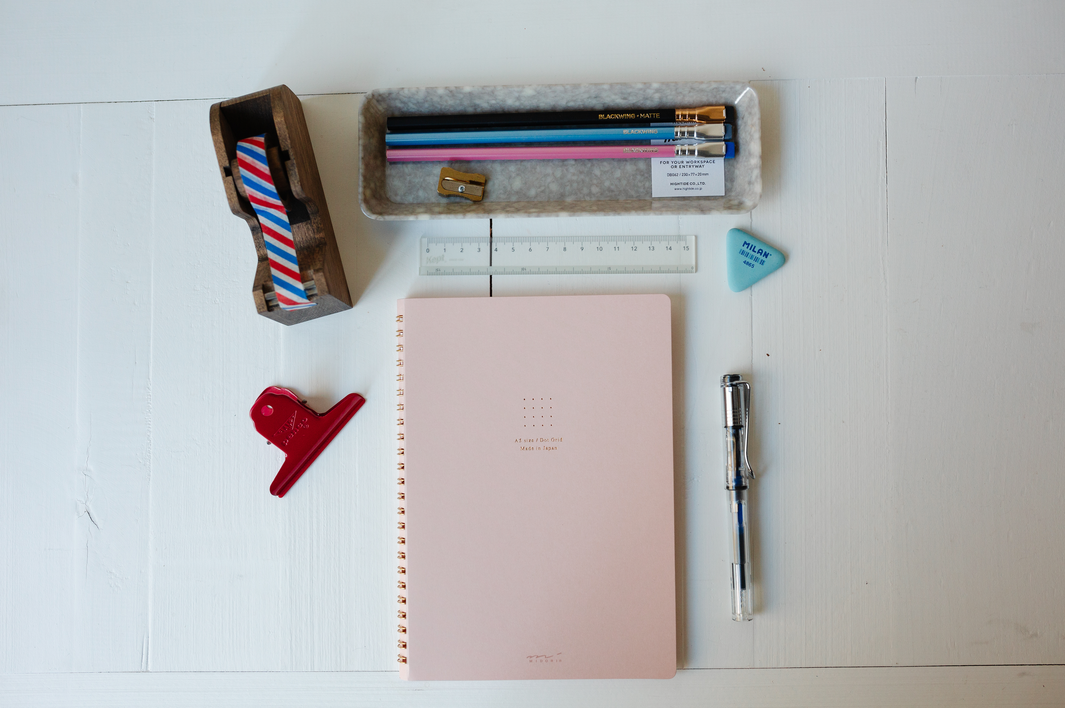 Midori Color Dot Grid A5 - Ring Notebook