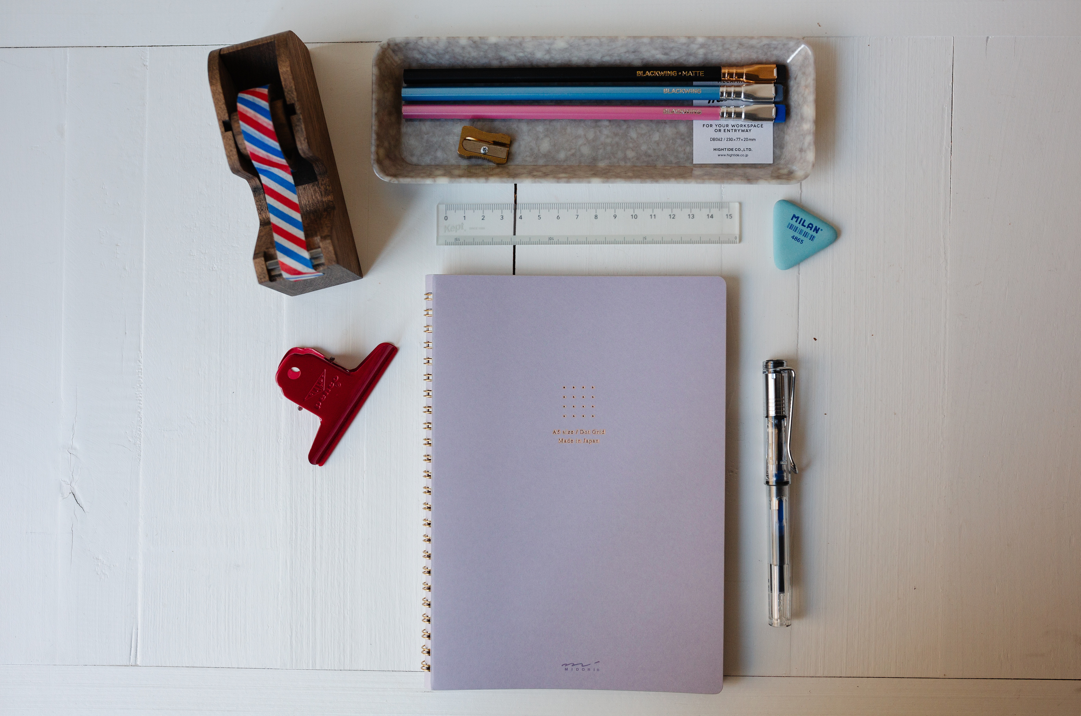 Midori Color Dot Grid A5 - Ring Notebook