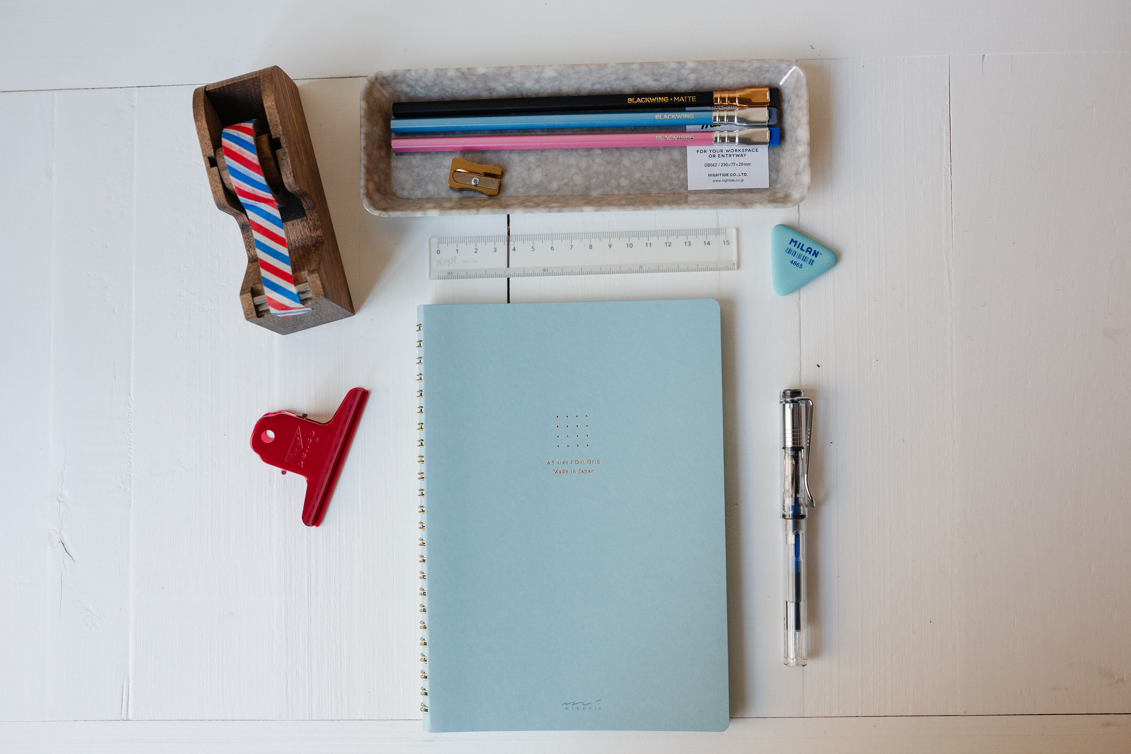 Midori Color Dot Grid A5 - Ring Notebook