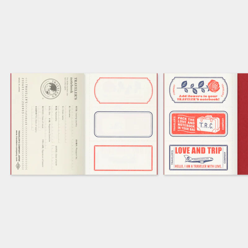 AUGUST PRE ORDER *LOVE AND TRIP EDITION* - Refill Blank (Passport Size)