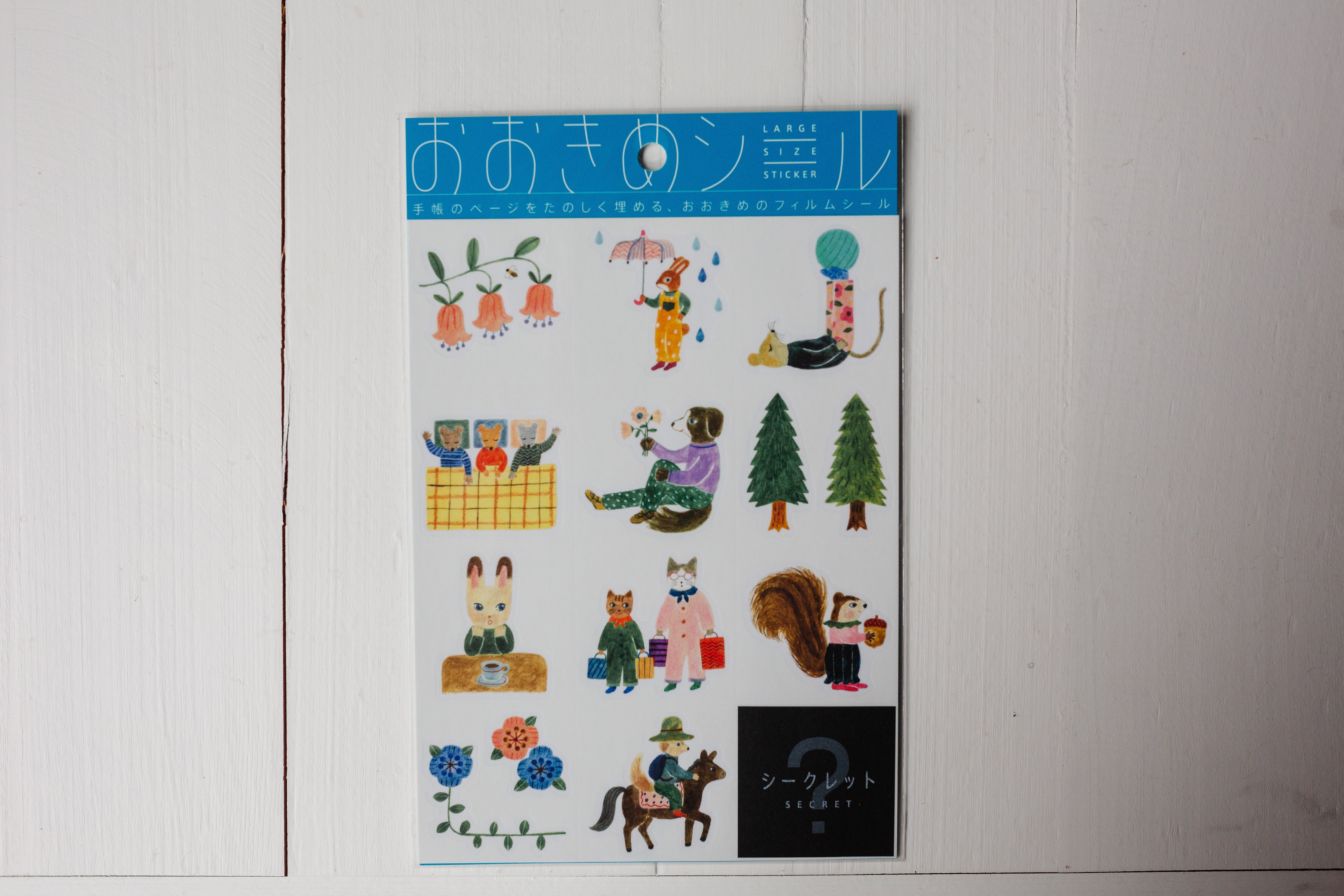 Hitotoki Large Size Stickers - Pets