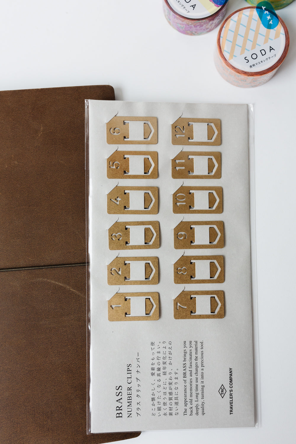 Number Clip - Brass