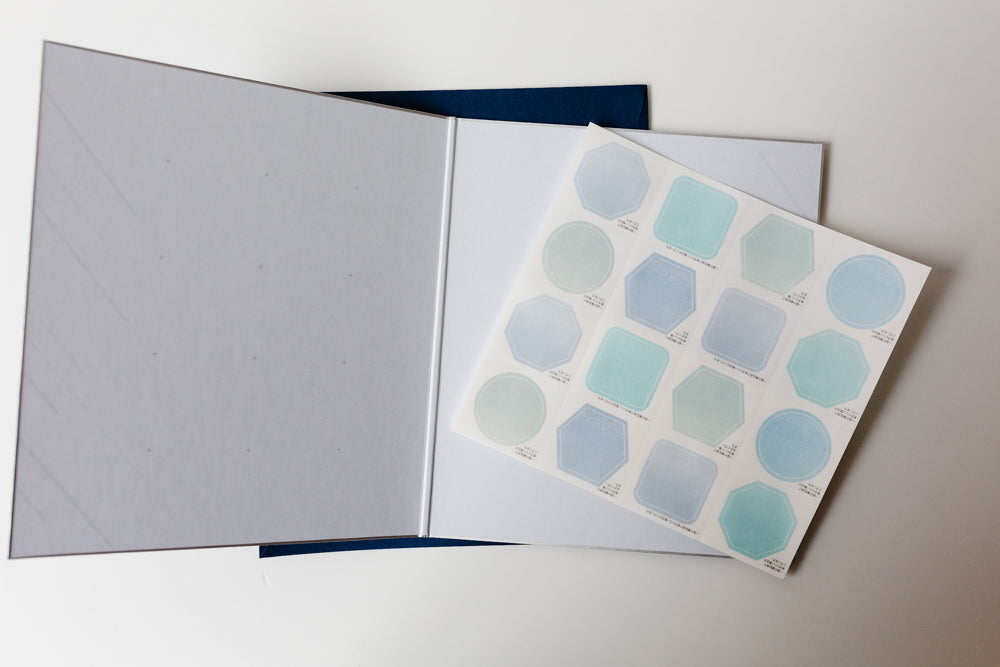 Folded Message Cardboard with Sticker & Envelope