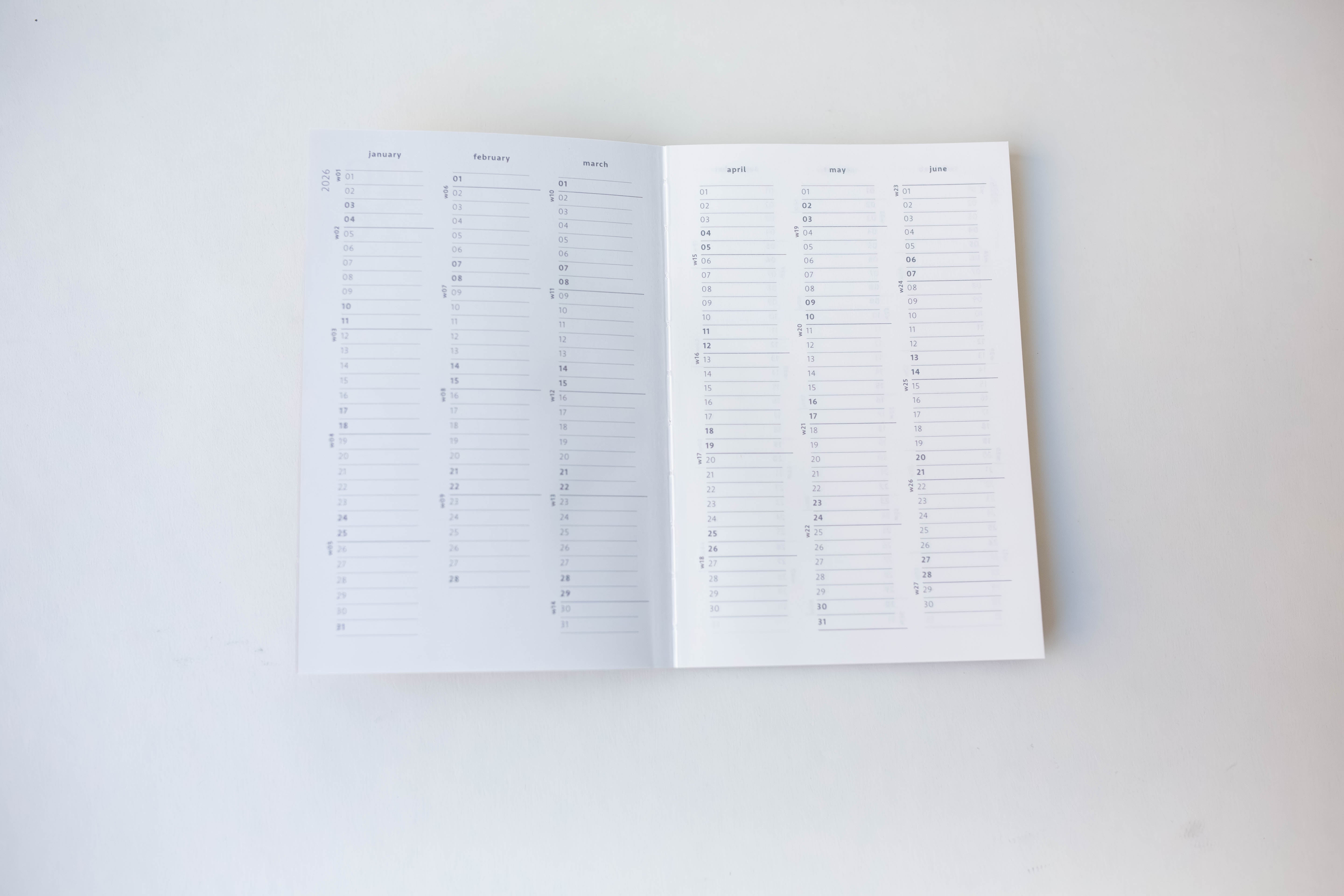 2026 Weekly Notebook Planner