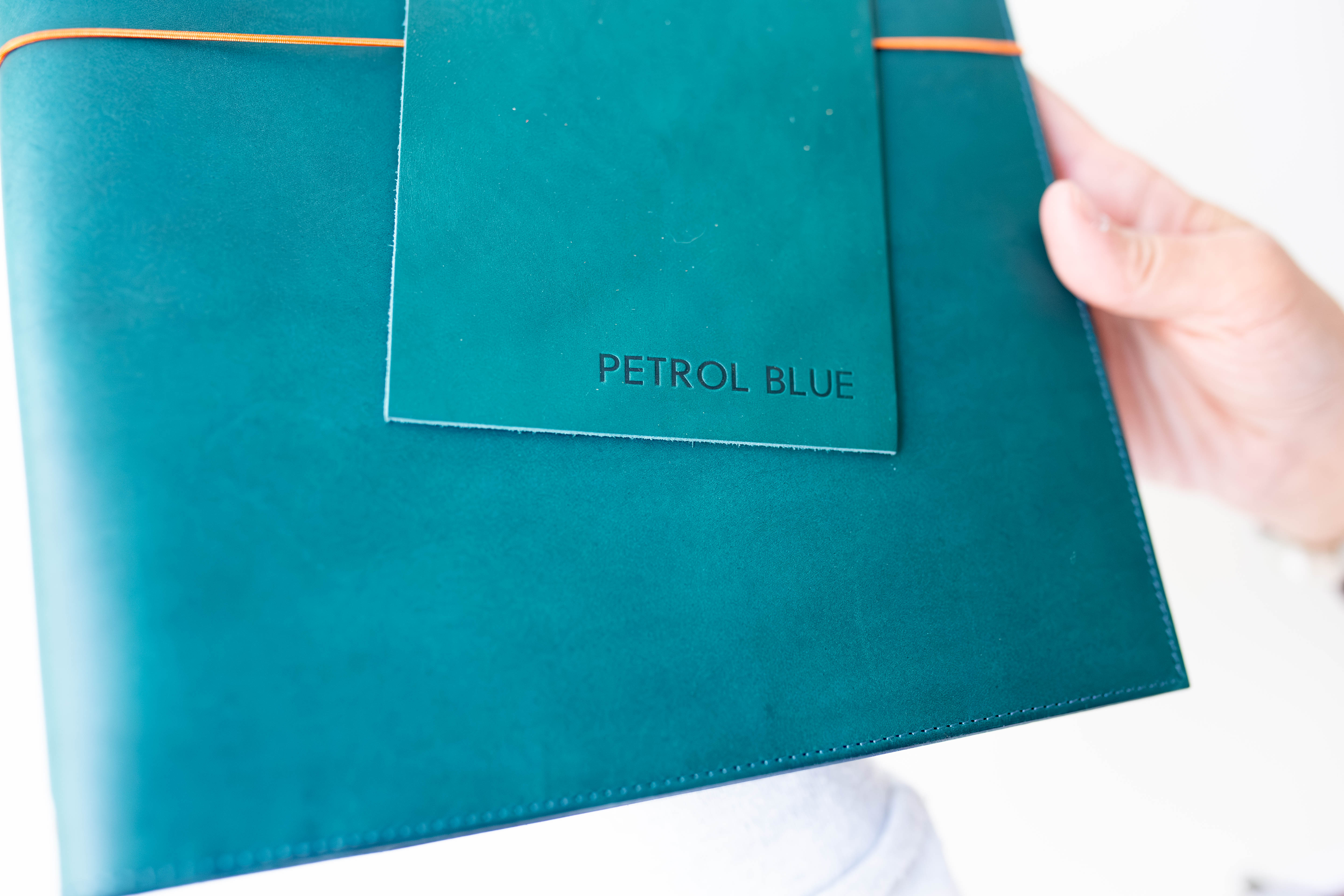 Le Portfolio | Leather Portfolio (Petrol Blue) - A4