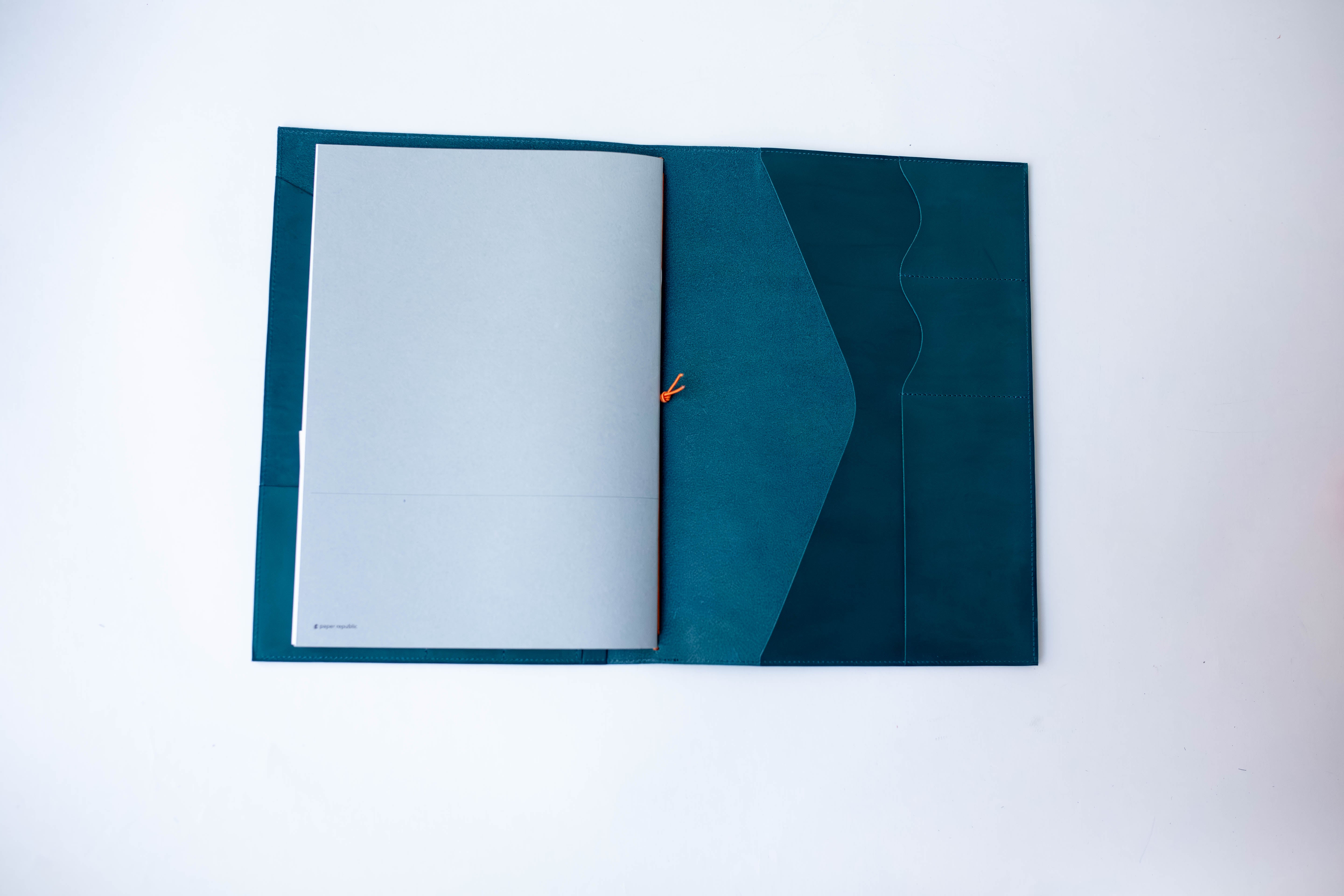 Le Portfolio | Leather Portfolio (Petrol Blue) - A4