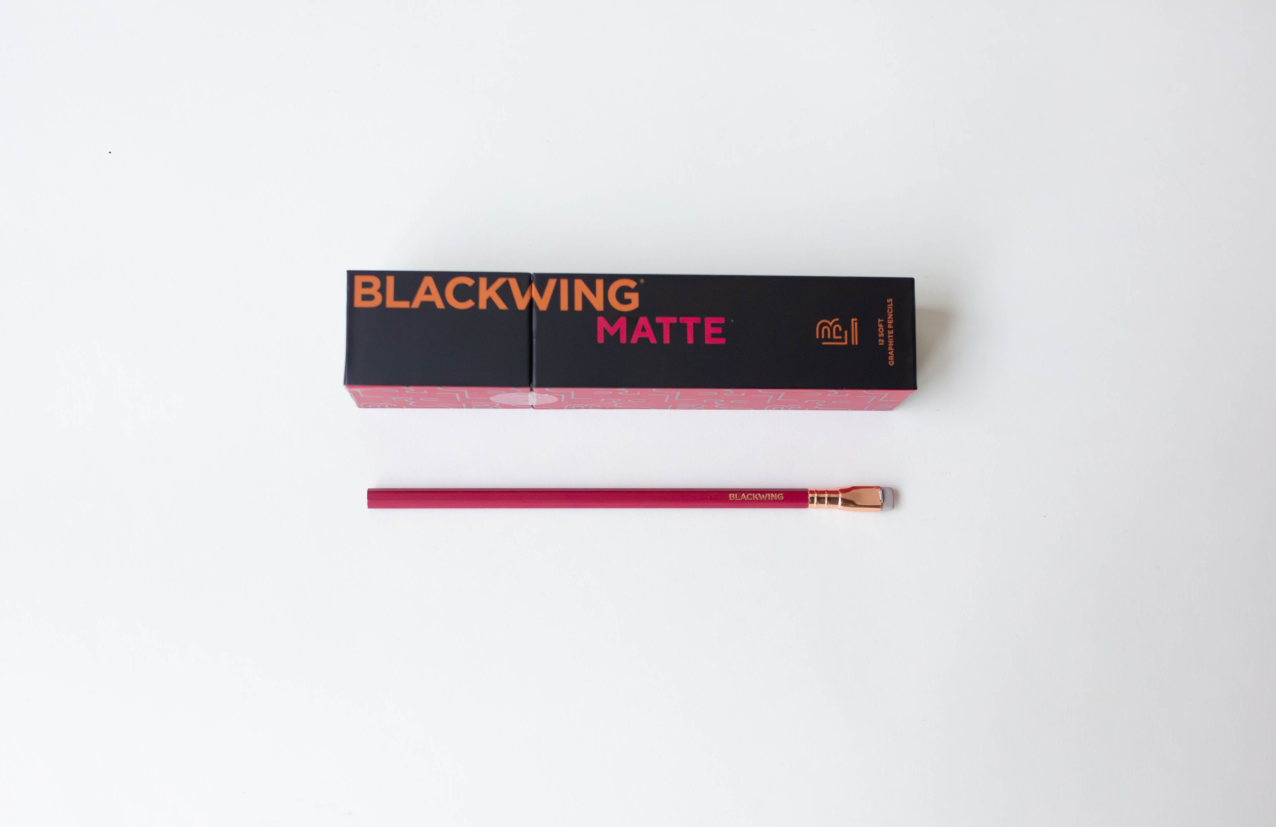 SET OF 12 Pencils - Matte Red