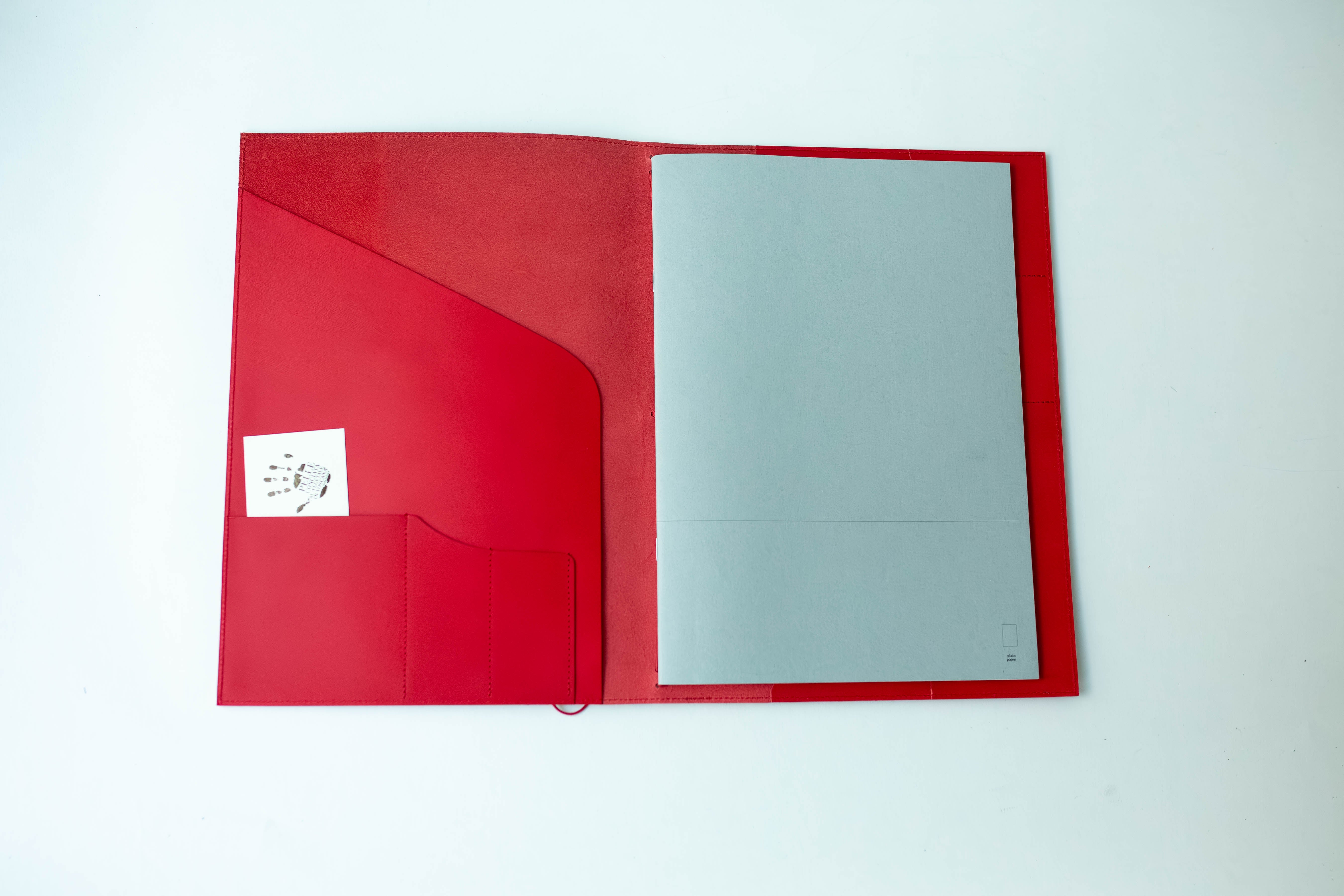Le Portfolio | Leather Portfolio (Red) - A4