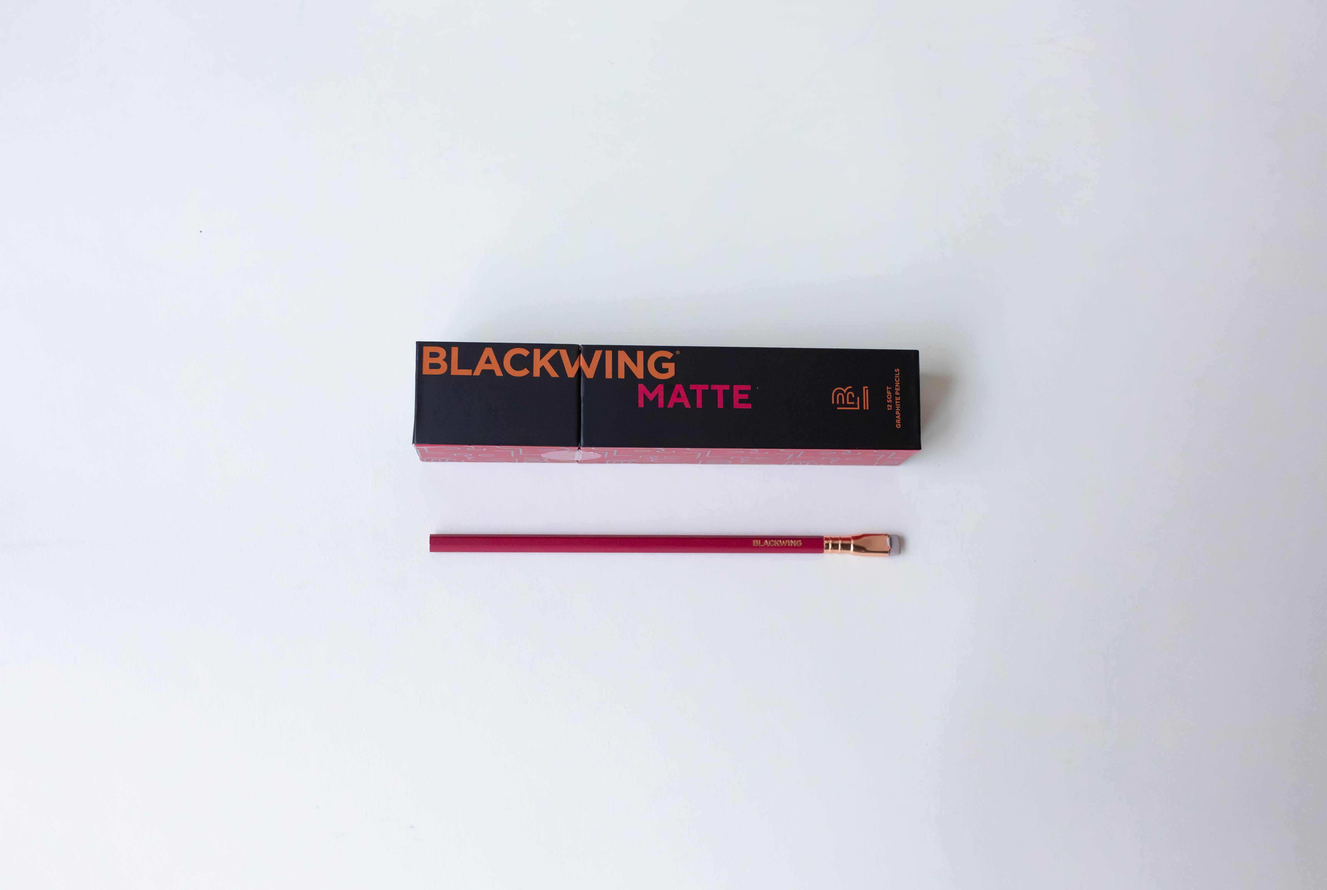 SET OF 12 Pencils - Matte Red