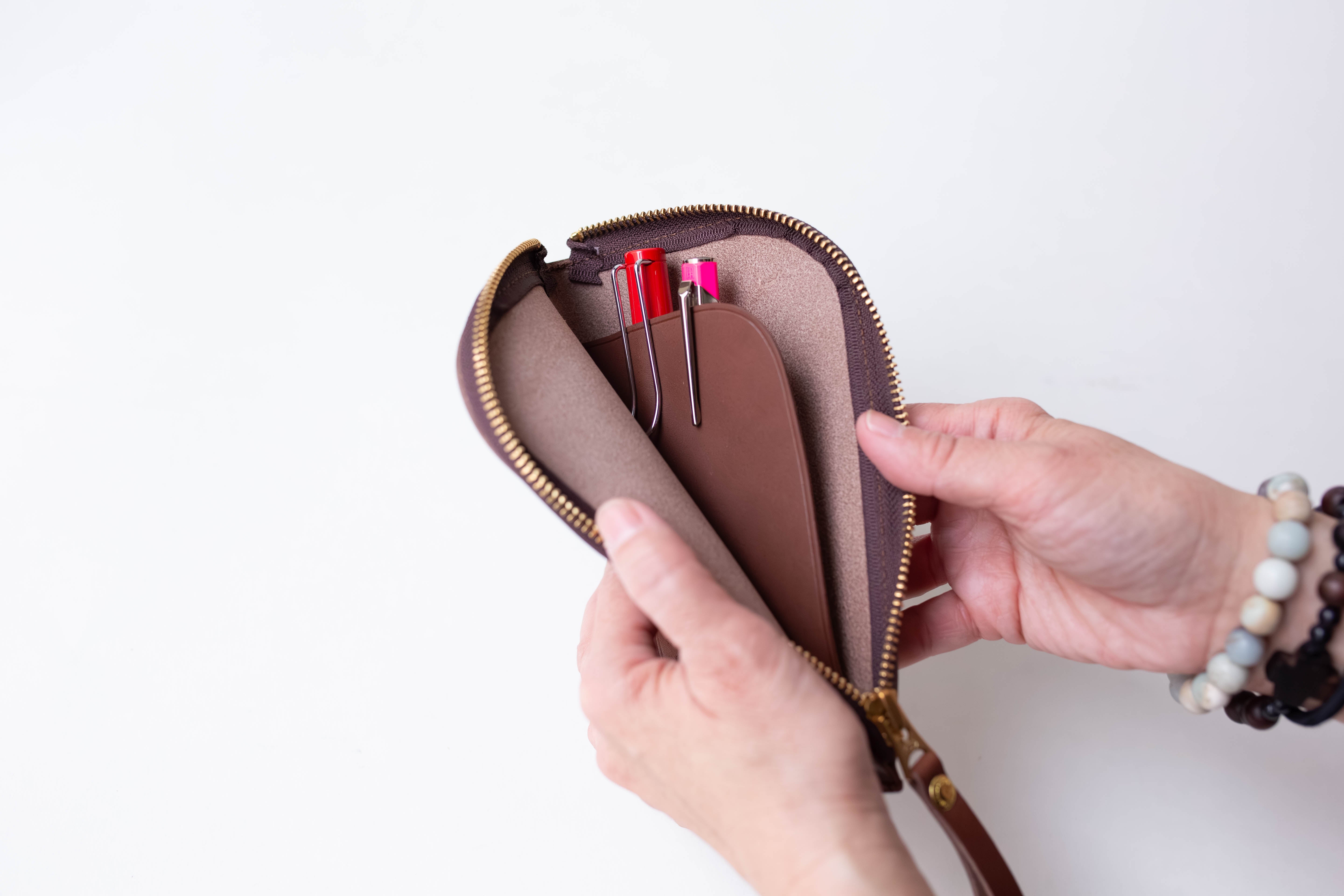 Leather Zip Case *Stamped Series*